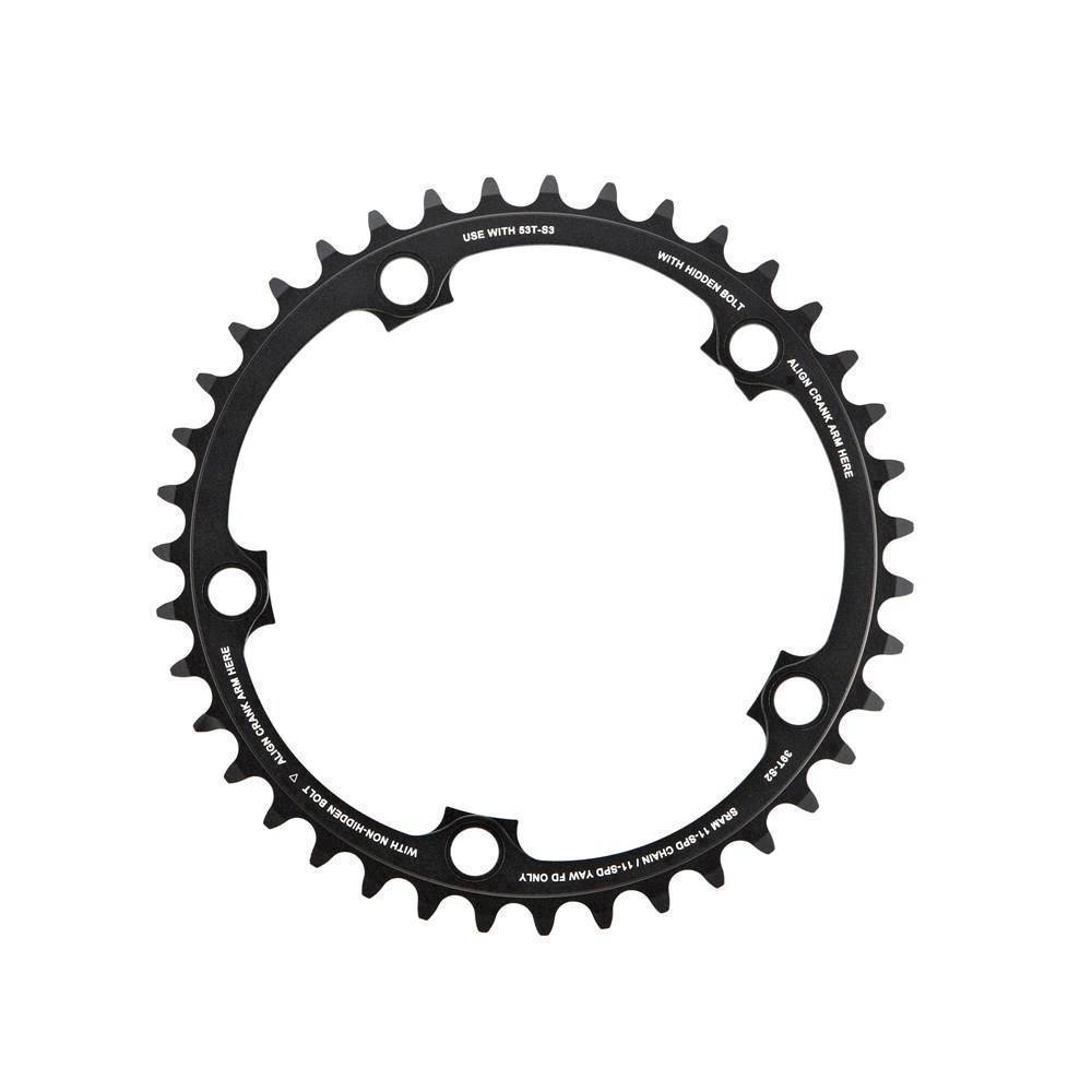 11.6218.009.005 - SRAM CRING ROAD 39T 11S S2 130 AL3 BTBLK Množ. Uni