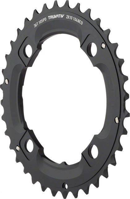 11.6215.188.410 - SRAM CRING MTB 36T S1 104 49 AL5 BTBLK NO PIN Množ. Uni