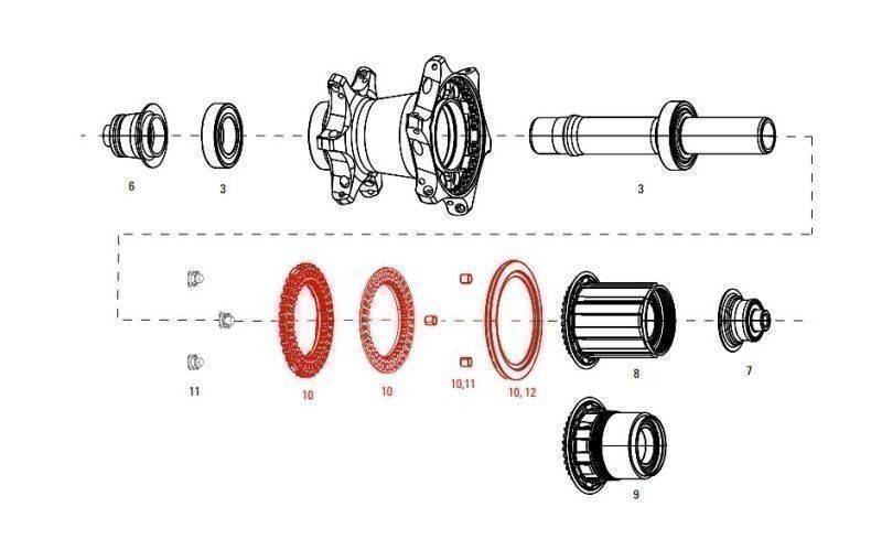 11.2018.035.000 - ZIPP CLUTCH ASSY WITH SEAL REAR COGNITION NSW Množ. Uni