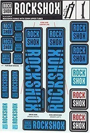 11.4318.003.511 - ROCKSHOX DECAL KIT 35MM WATER BLU Množ. Uni