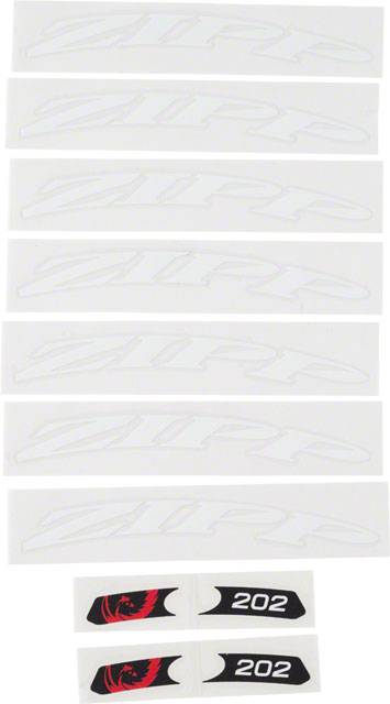 11.1918.030.000 - ZIPP DECAL SET 1 WHEEL 202 ZIPPLOGO MATTEWHT Množ. Uni