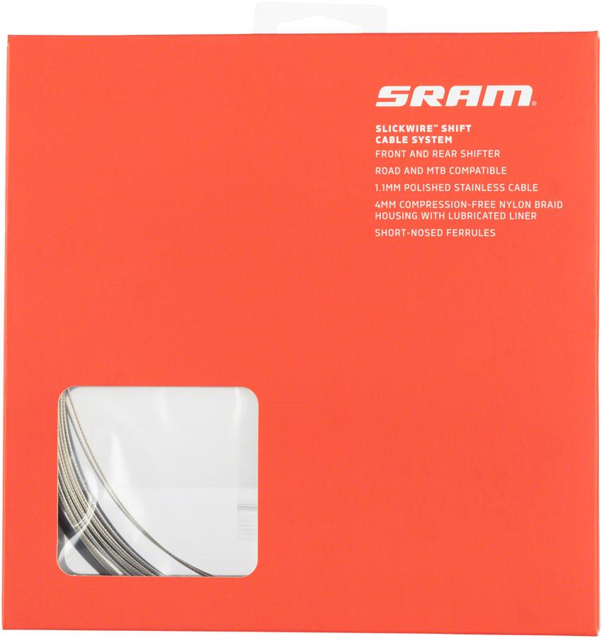 00.7118.007.001 - SRAM SLICKWIRE SHIFT CABLE KIT 4MM BLK V2