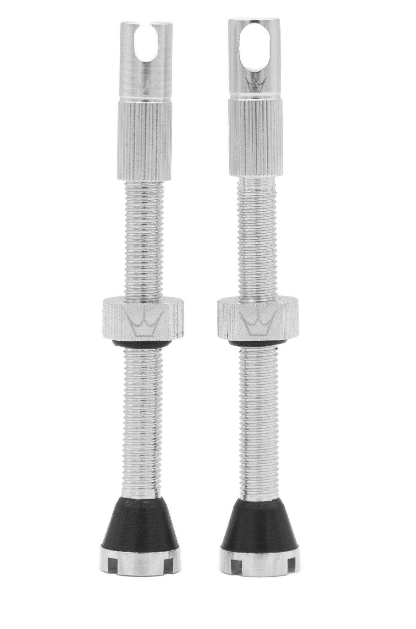 PEATY'S X CHRIS KING (MK2) SILVER BEZDUŠOVÉ VENTILKY 60MM (PTV2-60-SIL-12)