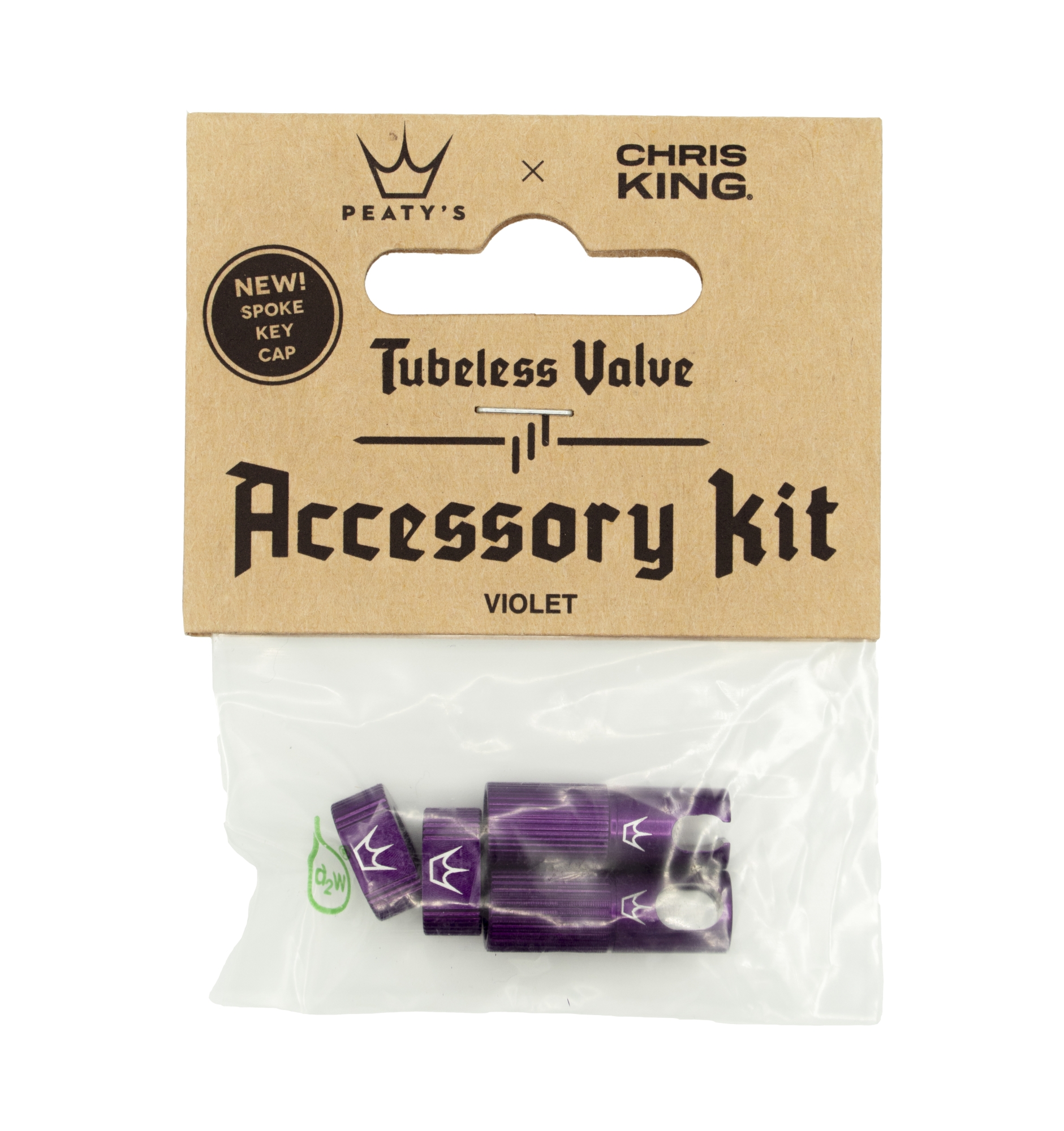 PEATY'S X CHRIS KING (MK2) VIOLET PŘÍSLUŠENSTVÍ K BEZDUŠOVÝM VENTILKŮM (PTV2-ACCS-VLT-12)
