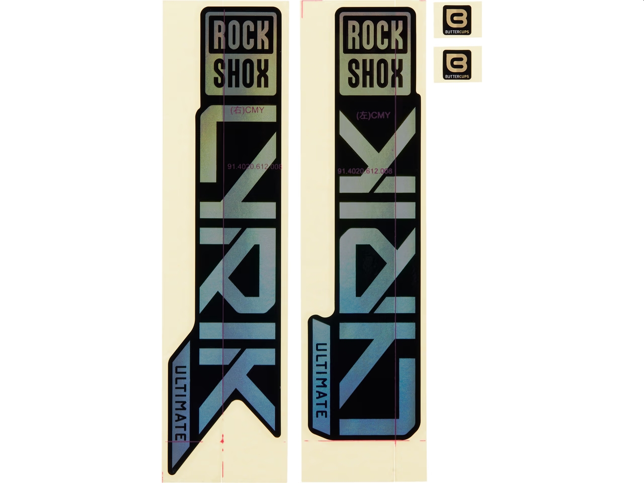 11.4018.105.060 - ROCKSHOX AM DECAL LYK ULT 27/29 GRBOF/GLB Množ. Uni