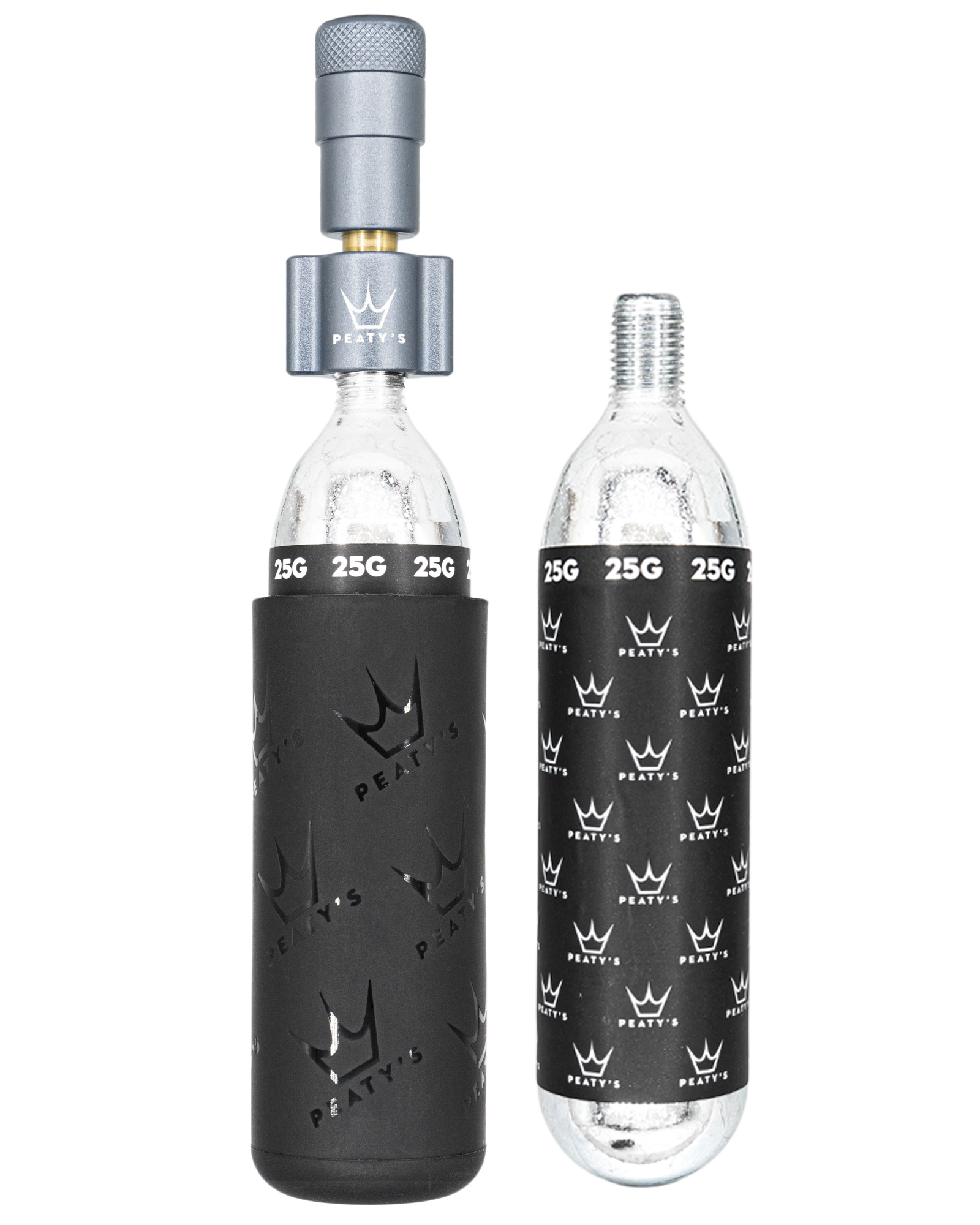 PEATY'S HOLESHOT CO2 PUMPA + BOMBIČKY 2 KS - MTB (25G) - SLATE (PPR-HTI-MTB-SLT-12) Množ. Uni