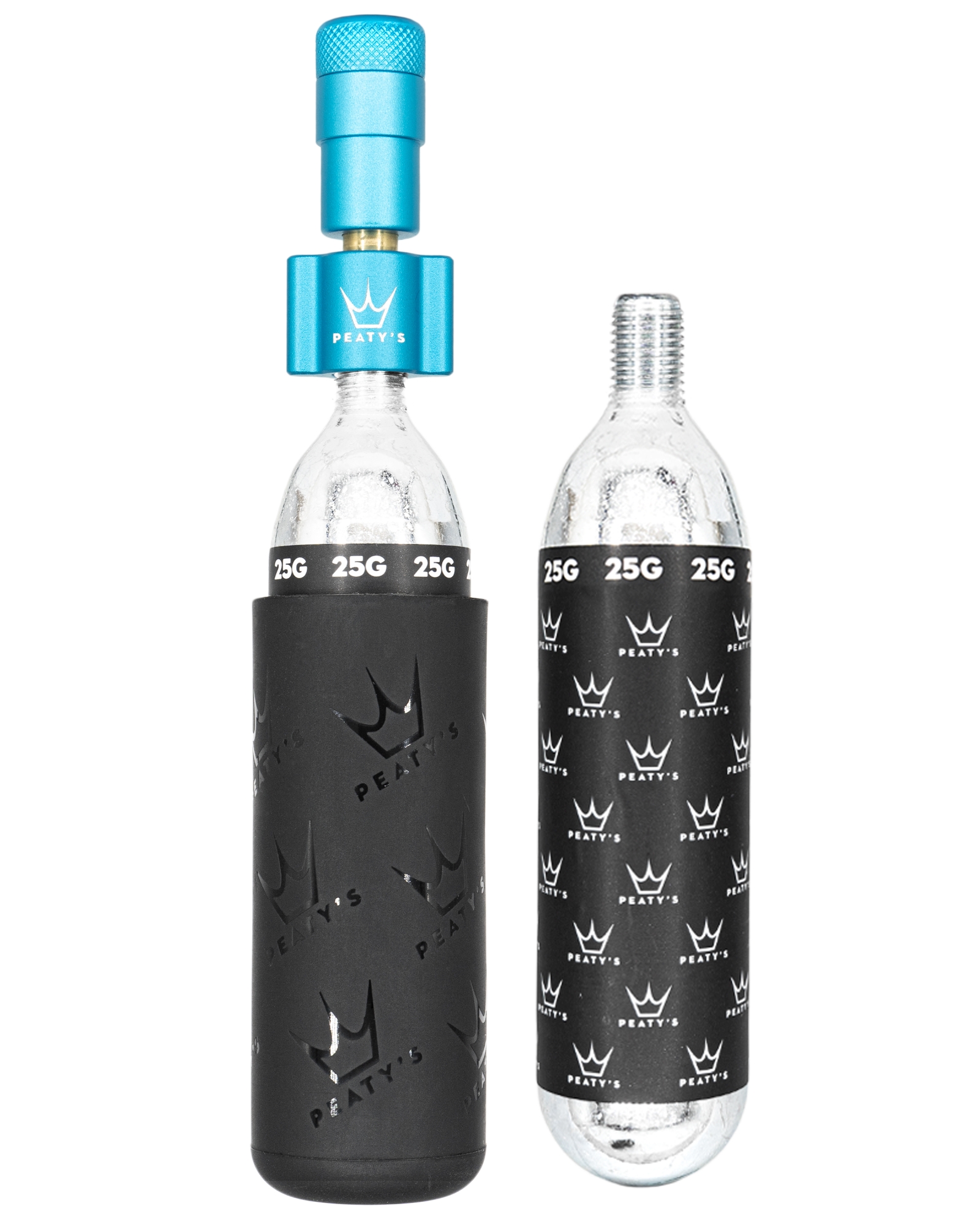 PEATY'S HOLESHOT CO2 PUMPA + BOMBIČKY 2 KS - MTB (25G) - TURQUOISE (PPR-HTI-MTB-TRQ-12) Množ. Uni