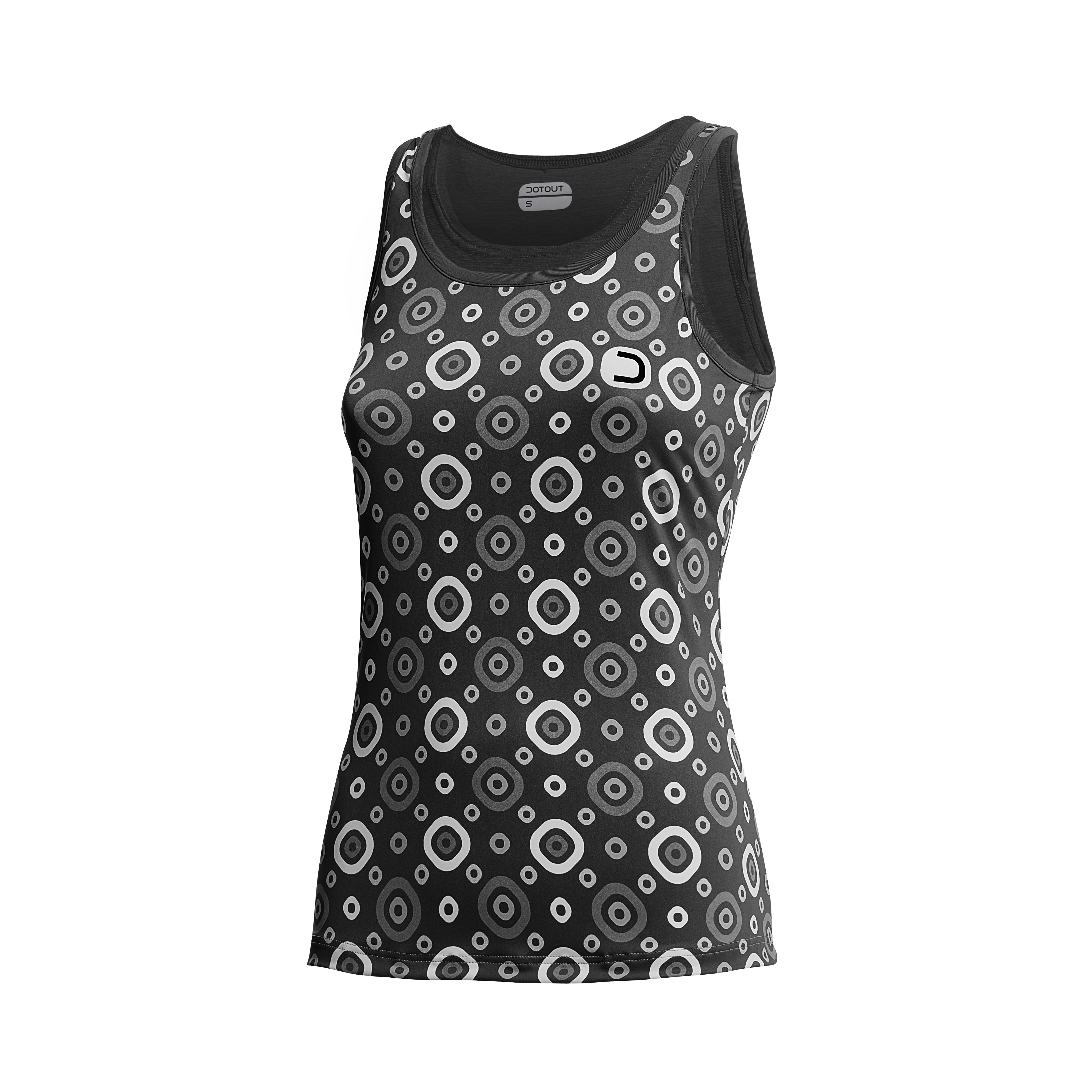 DOTOUT DÁMSKÝ TOP CHECK BLACK (A23W065900) 2XS