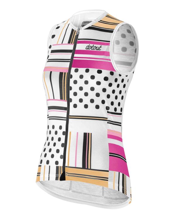 DOTOUT DÁMSKÝ DRES BEZ RUKÁVŮ SQUARE WHITE (A23W125000) S