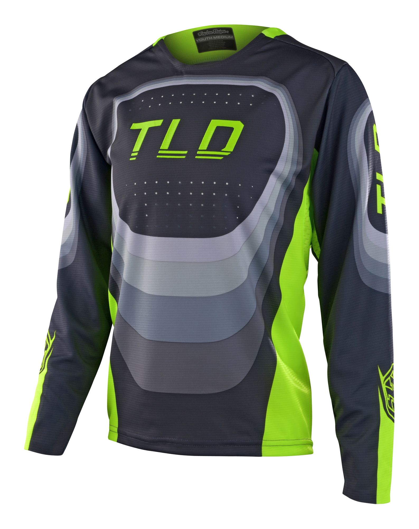 TLD DĚTSKÝ DRES S DLOUHÝM RUKÁVEM SPRINT REVERB CHARCOAL (32400100) XS