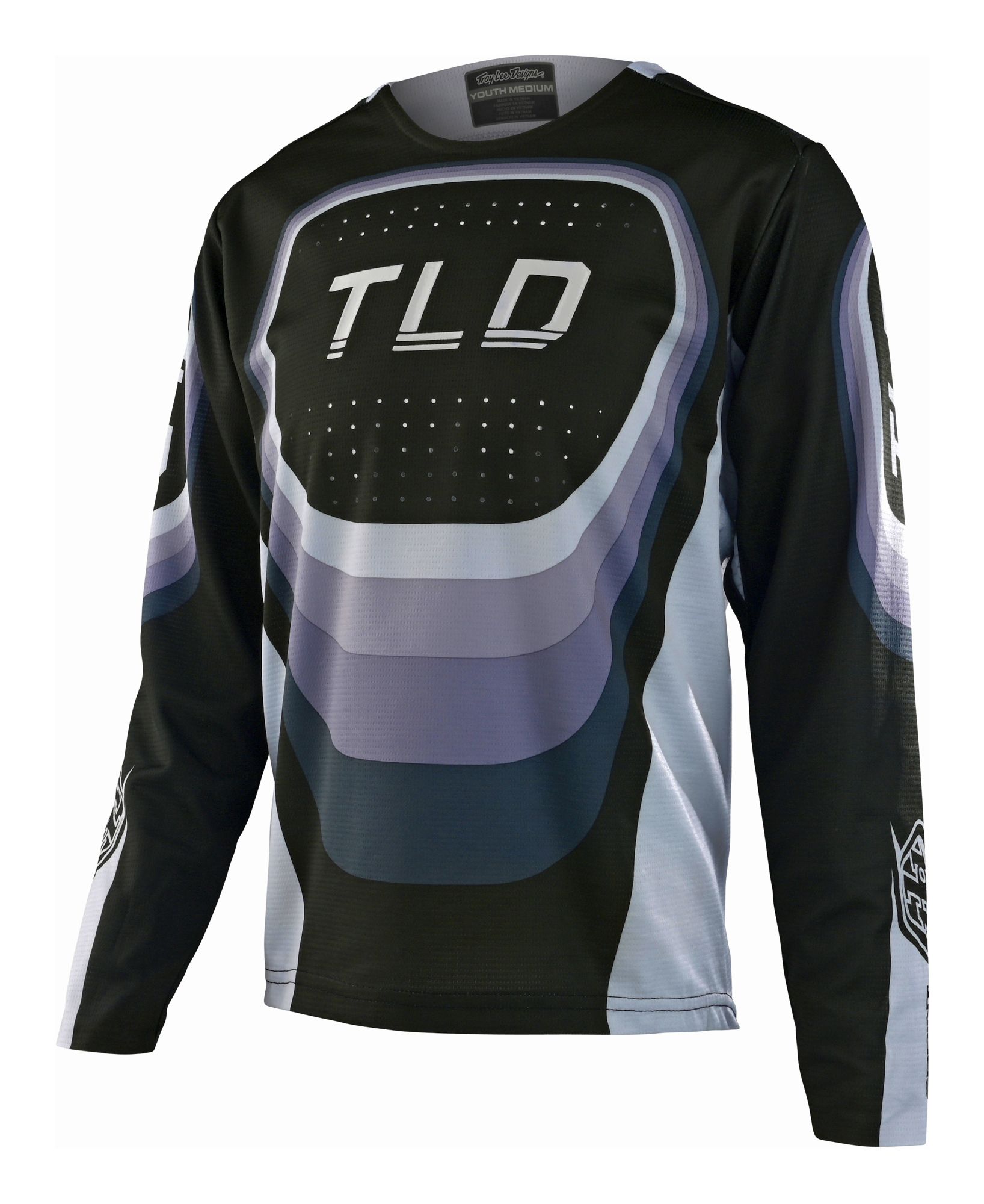 TLD DĚTSKÝ DRES S DLOUHÝM RUKÁVEM SPRINT REVERB BLACK (32400101) XL