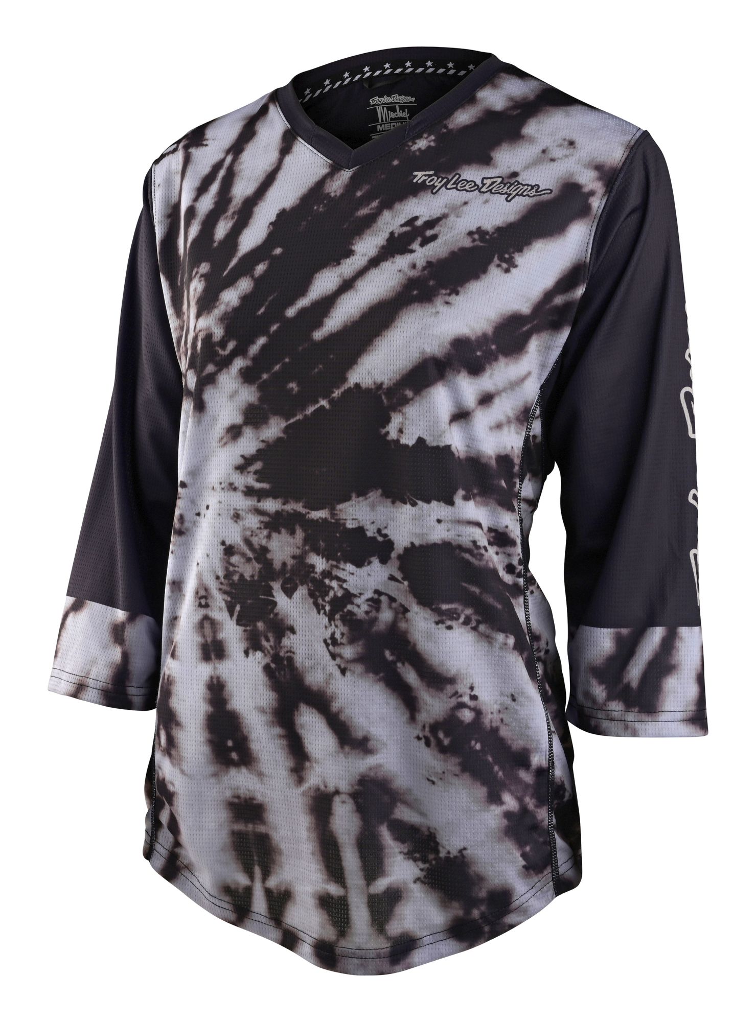 TLD DÁMSKÝ DRES S 3/4 RUKÁVEM MISCHIEF TIE DYE BLACK (35915900) M