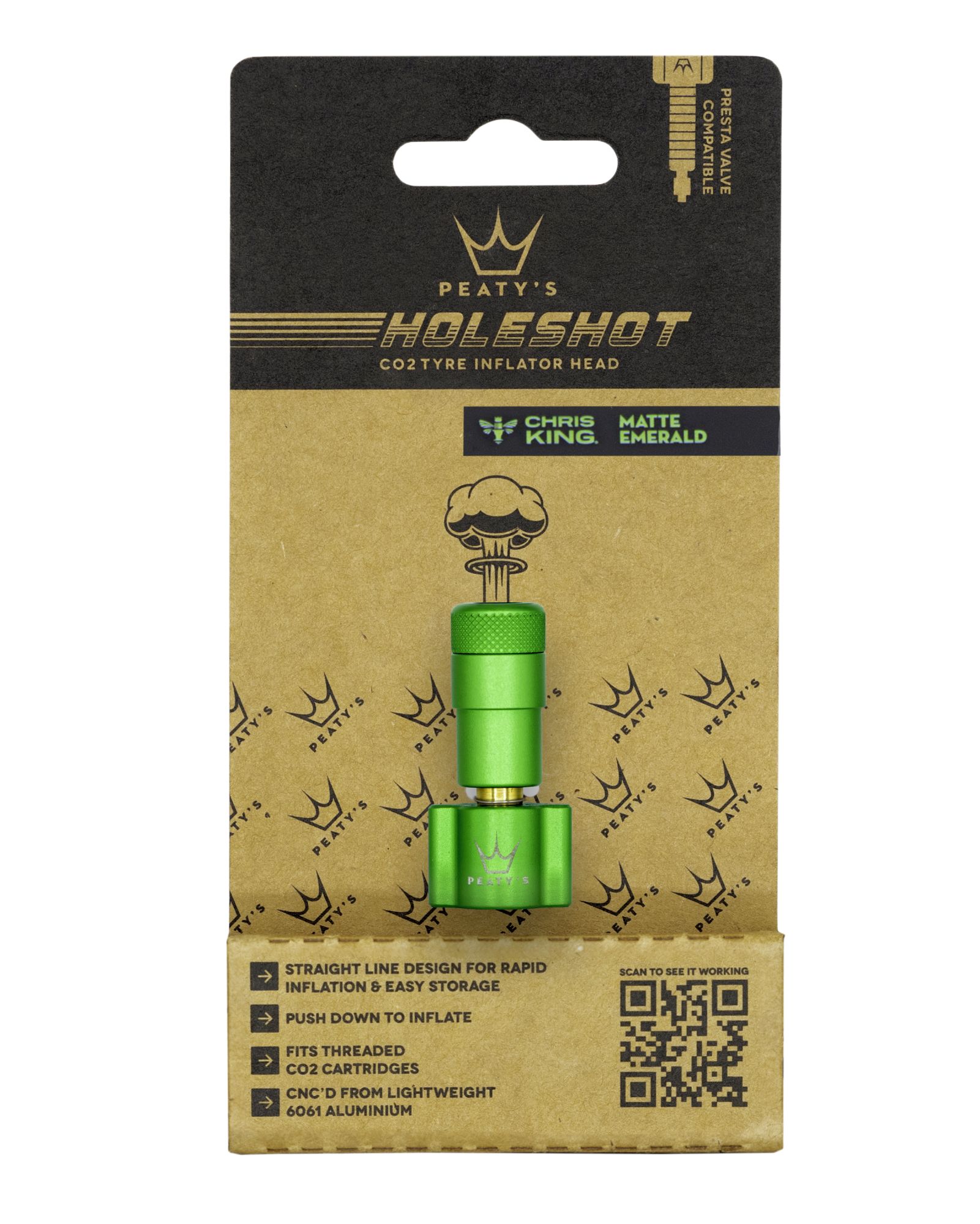 PEATY'S HOLESHOT HLAVICE CO2 PUMPY EMERALD (PPR-HTI-IFH-EMR-12)