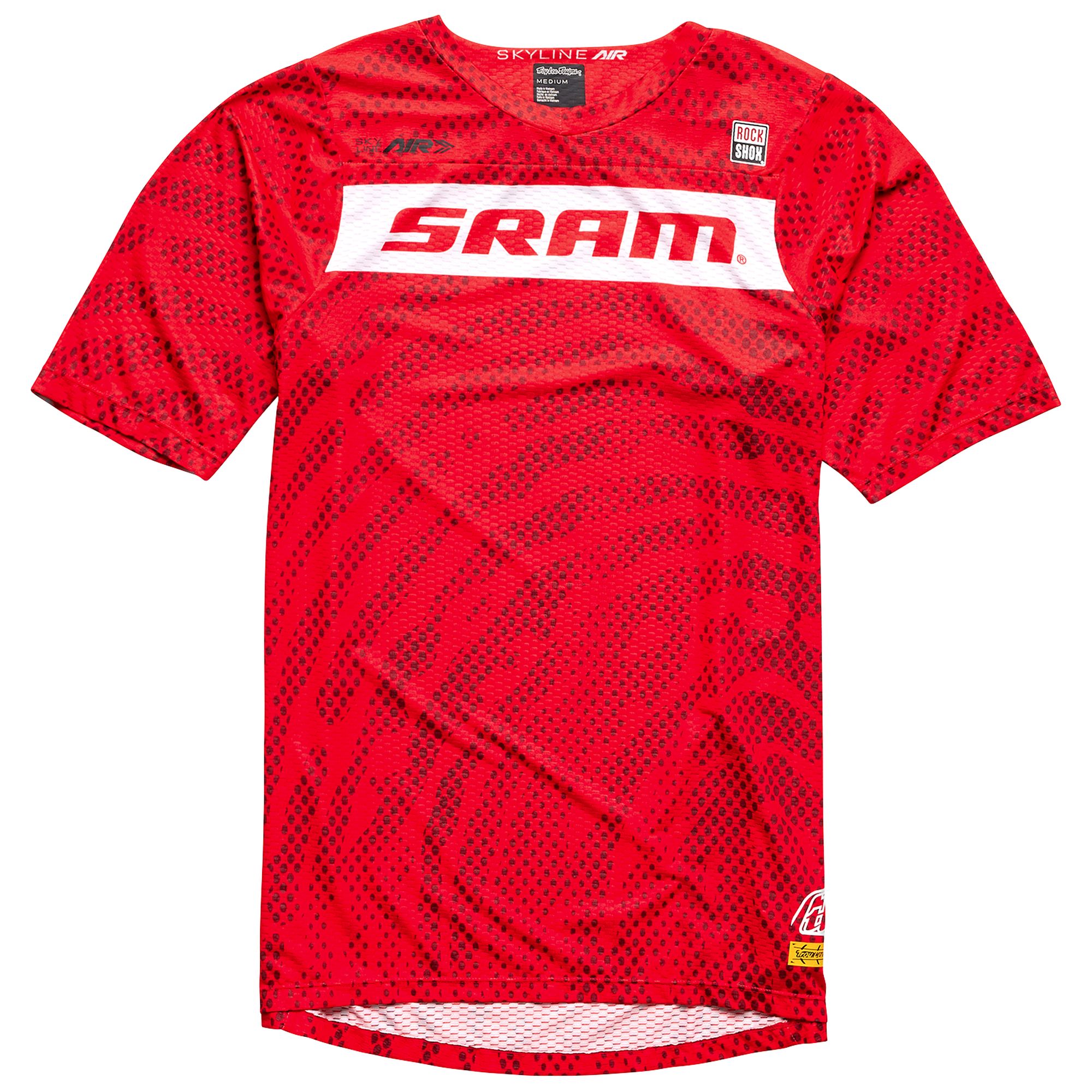 TLD DRES S KRÁTKÝM RUKÁVEM SKYLINE AIR SRAM ROOTS FIERY RED (33749801) L