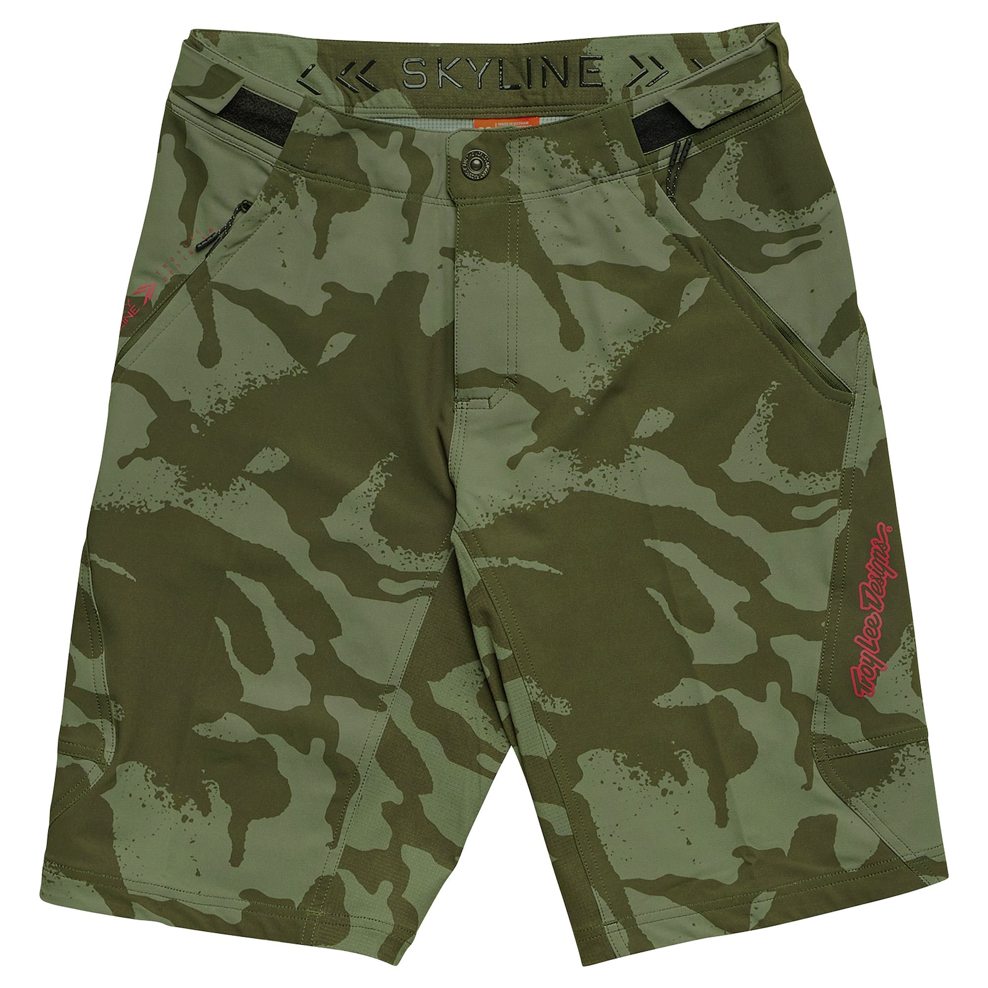 TLD KRAŤASY VOLNÉ S VLOŽKOU SKYLINE SHADOW CAMO OLIVE (21949000) 30