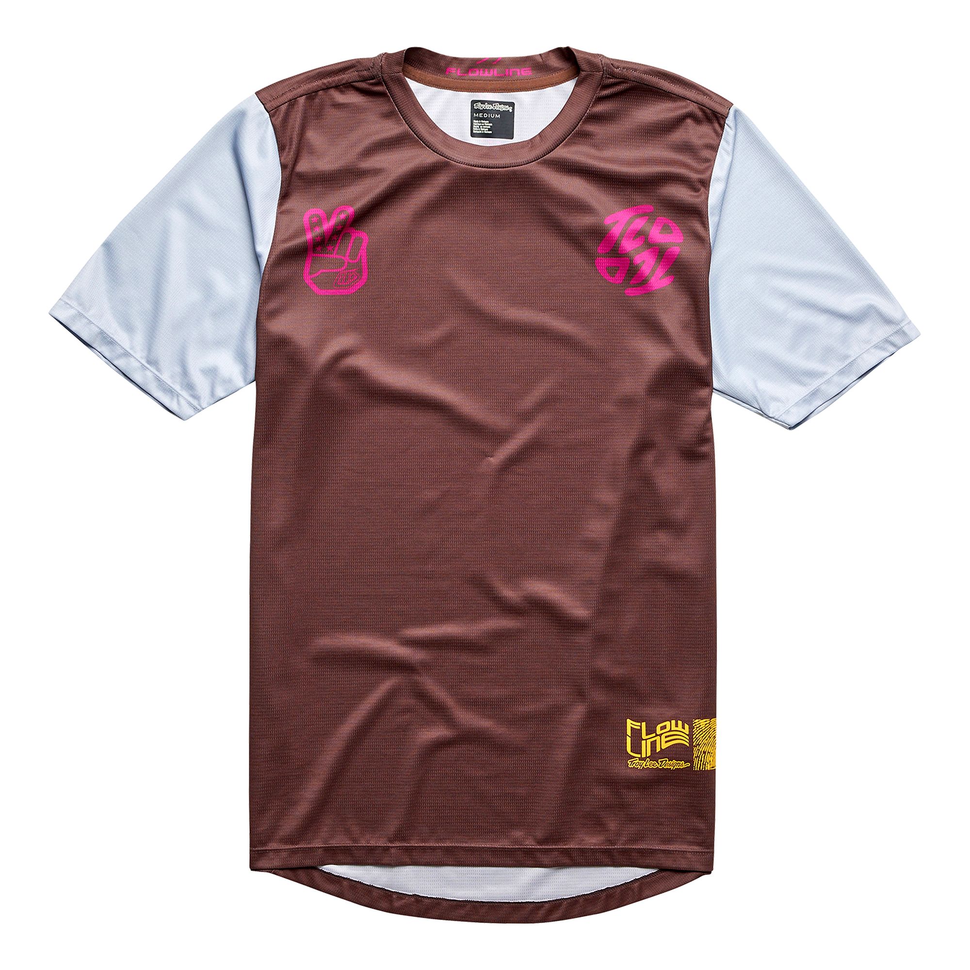 TLD DĚTSKÝ DRES S KRÁTKYM RUKÁVEM FLOWLINE FLIPPED CHOCOLATE (36447900) XS