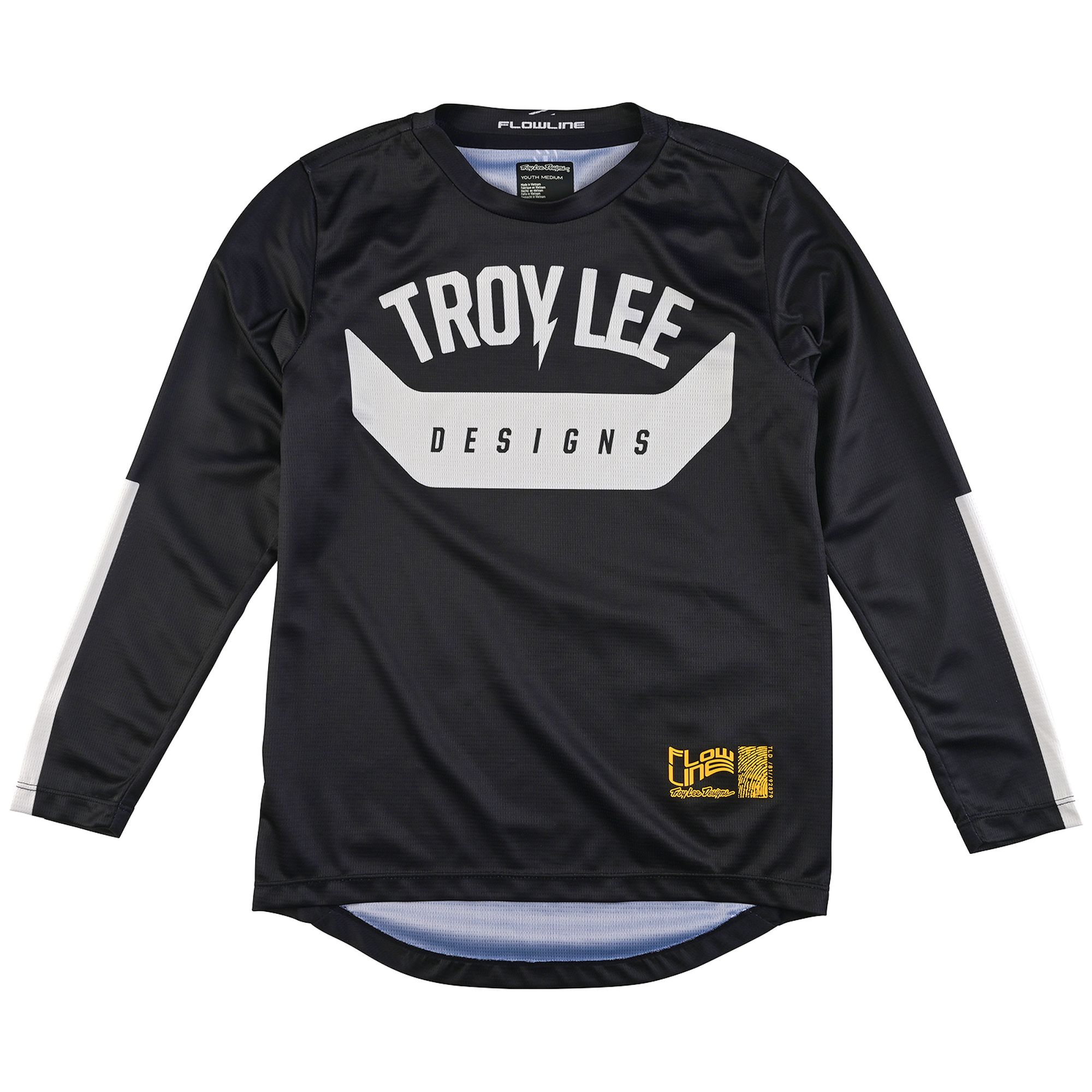 TLD DĚTSKÝ DRES S DLOUHÝM RUKÁVEM FLOWLINE AIRCORE BLACK (36599300) XL