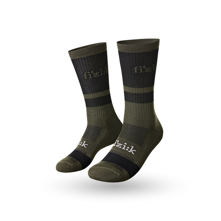 FIZIK PONOŽKY OFF-ROAD ARMY/BLACK (FZKSOCKSOF6110) L