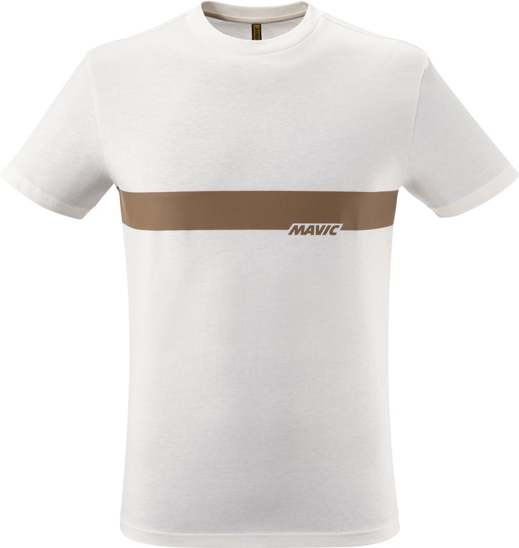 MAVIC TRIKO S KRÁTKÝM RUKÁVEM CORPORATE STRIPE OFF-WHITE BRONZE (T000218) XL