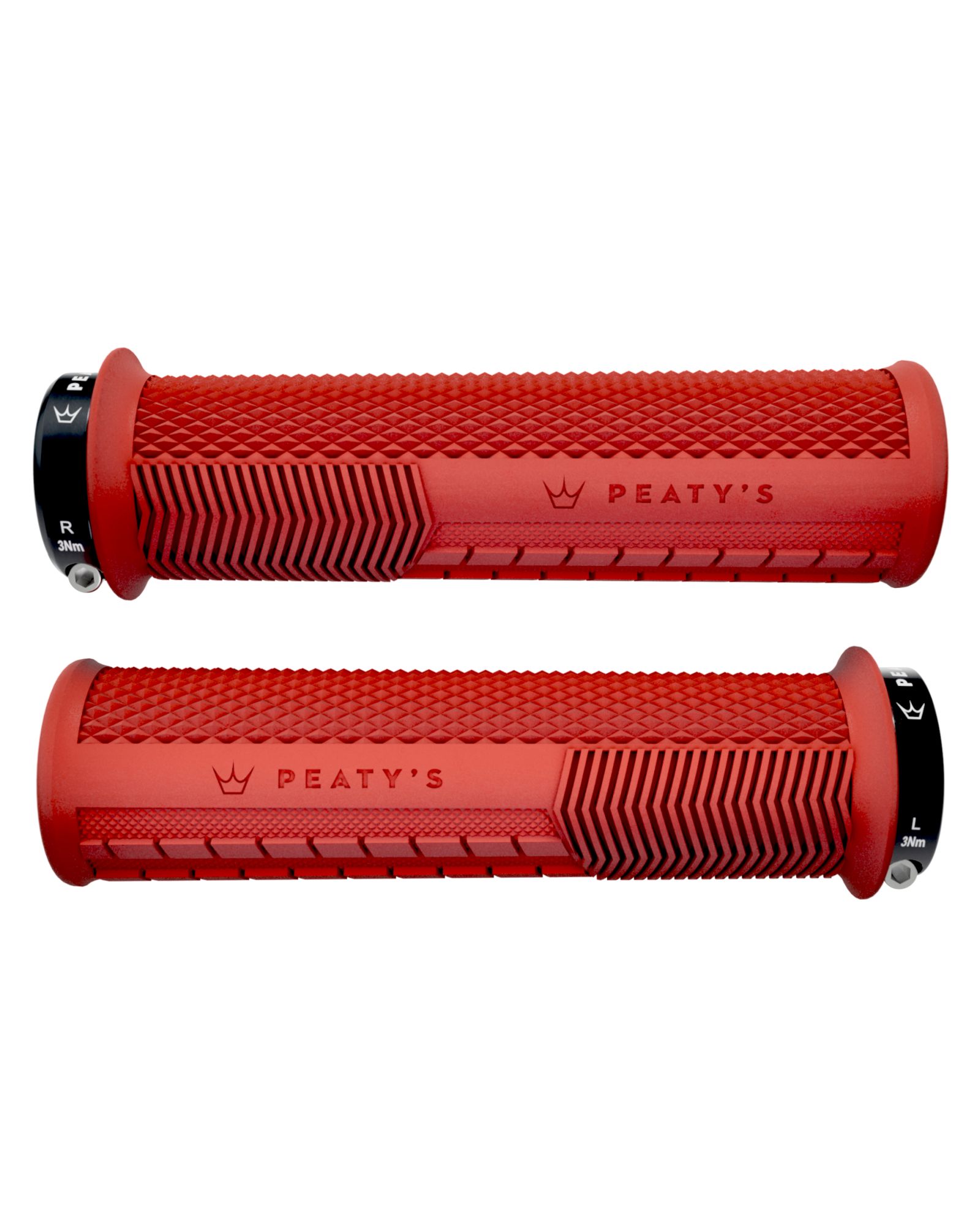 PEATY'S GRIPY MONARCH KNURL THICK RED (PGM-KNL-THK-RED-20)