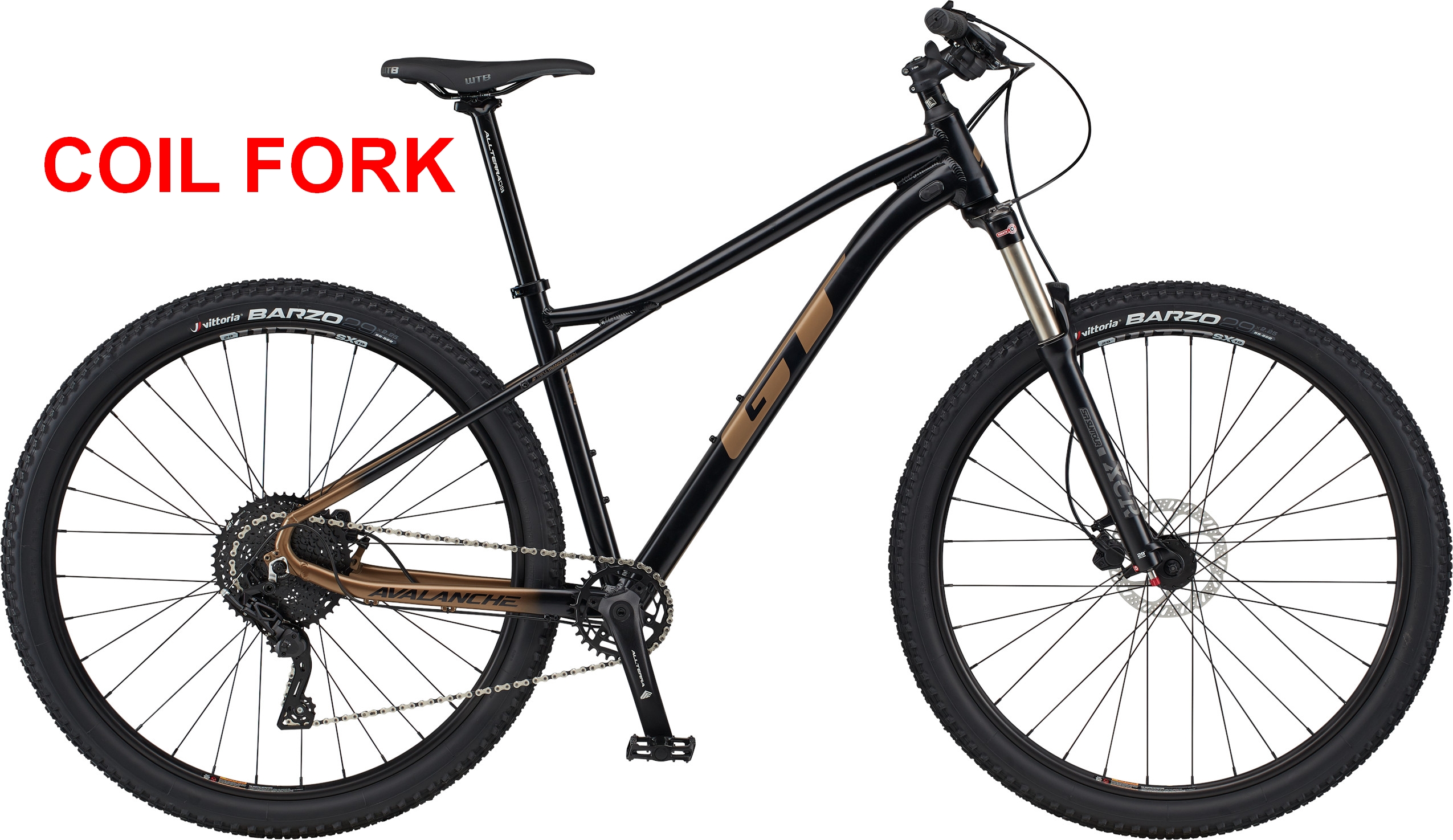 GT AVALANCHE 27,5" ELITE PRUŽINOVÁ VIDLICE (G27201M30P/BBQ) M
