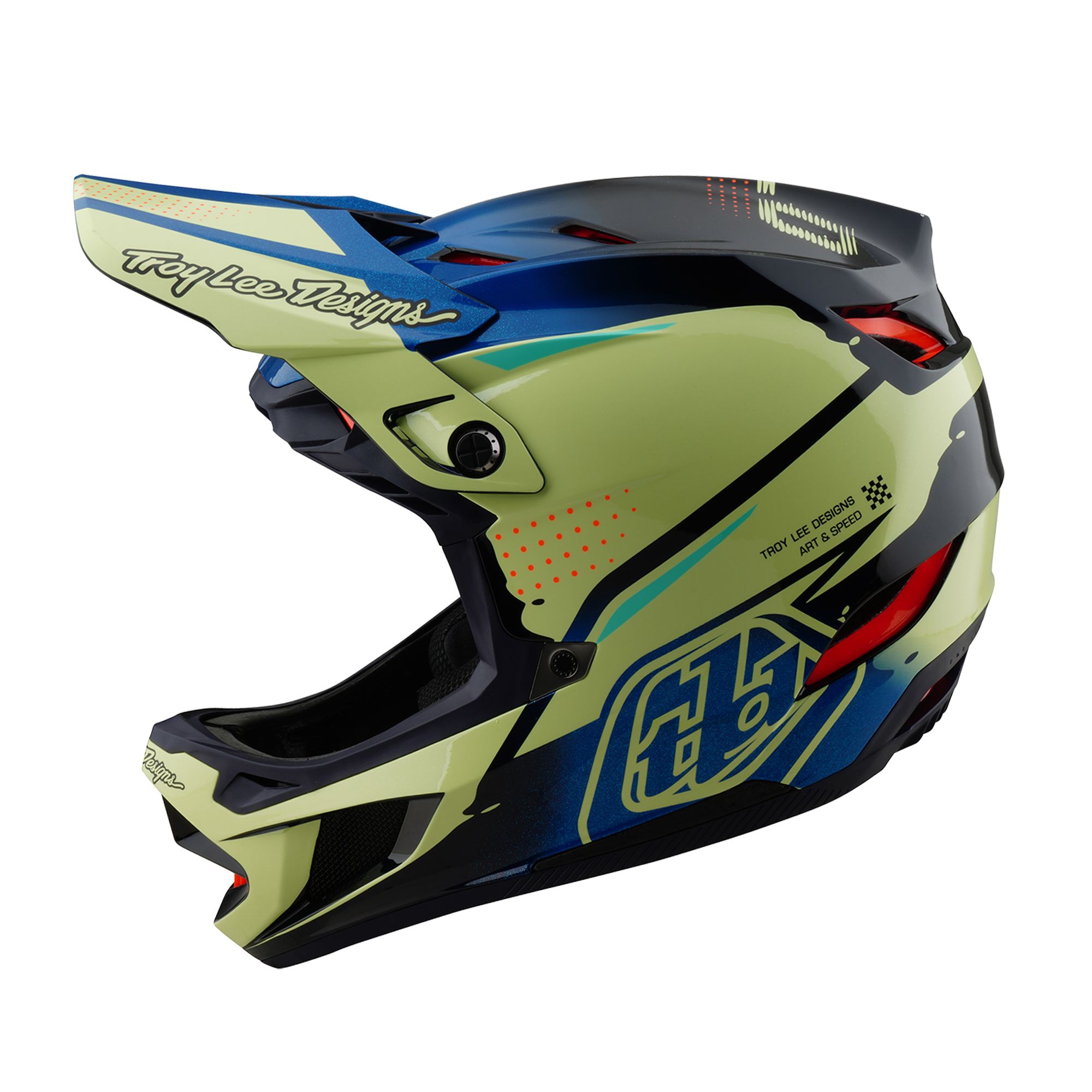 TLD HELMA D4 COMPOSITE DRIP GLO YELLOW (14001900) L