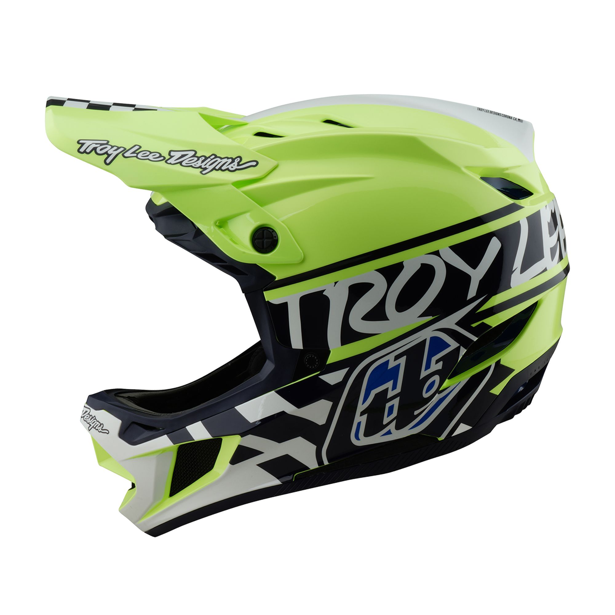 TLD HELMA D4 POLYACRYLITE FIFTY-50 NAVY / GLO YELLOW (17435600) XL