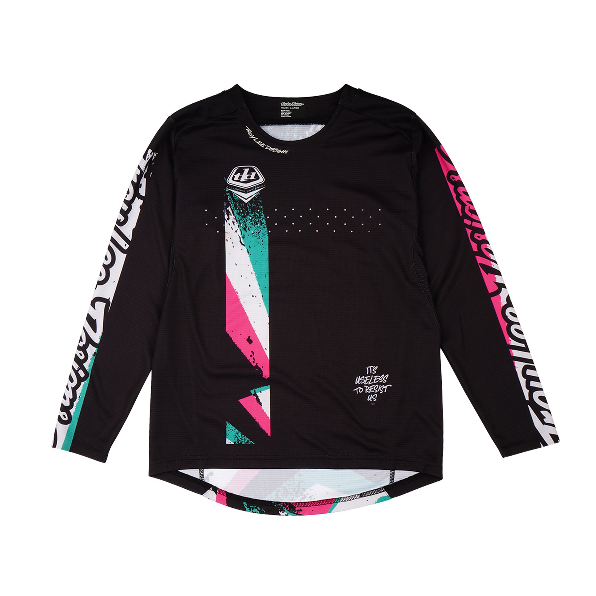 TLD DĚTSKÝ DRES S DLOUHÝM RUKÁVEM SPRINT FULL PULL BLACK (32403600) XL