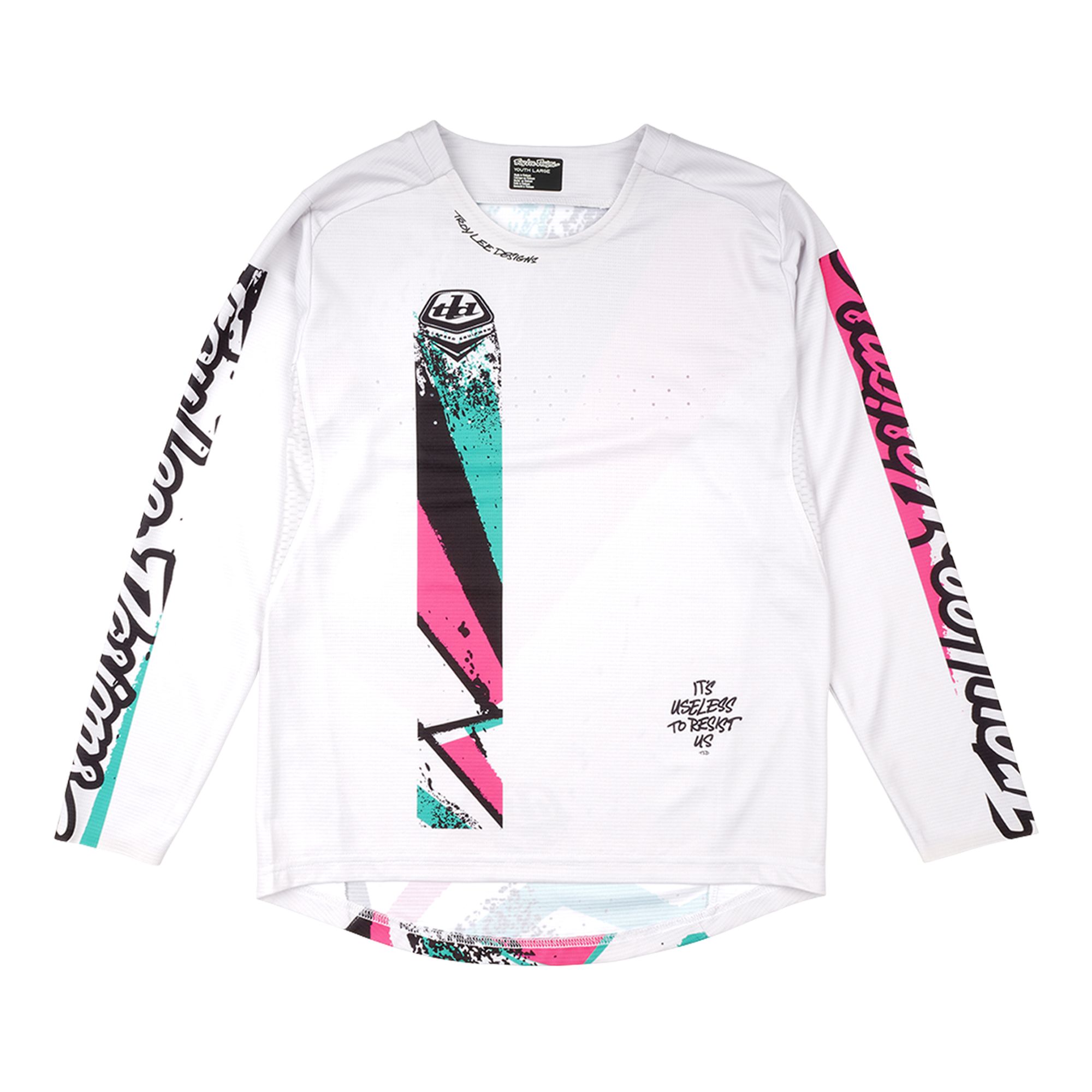 TLD DĚTSKÝ DRES S DLOUHÝM RUKÁVEM SPRINT FULL PULL CHALK (32403601) XL
