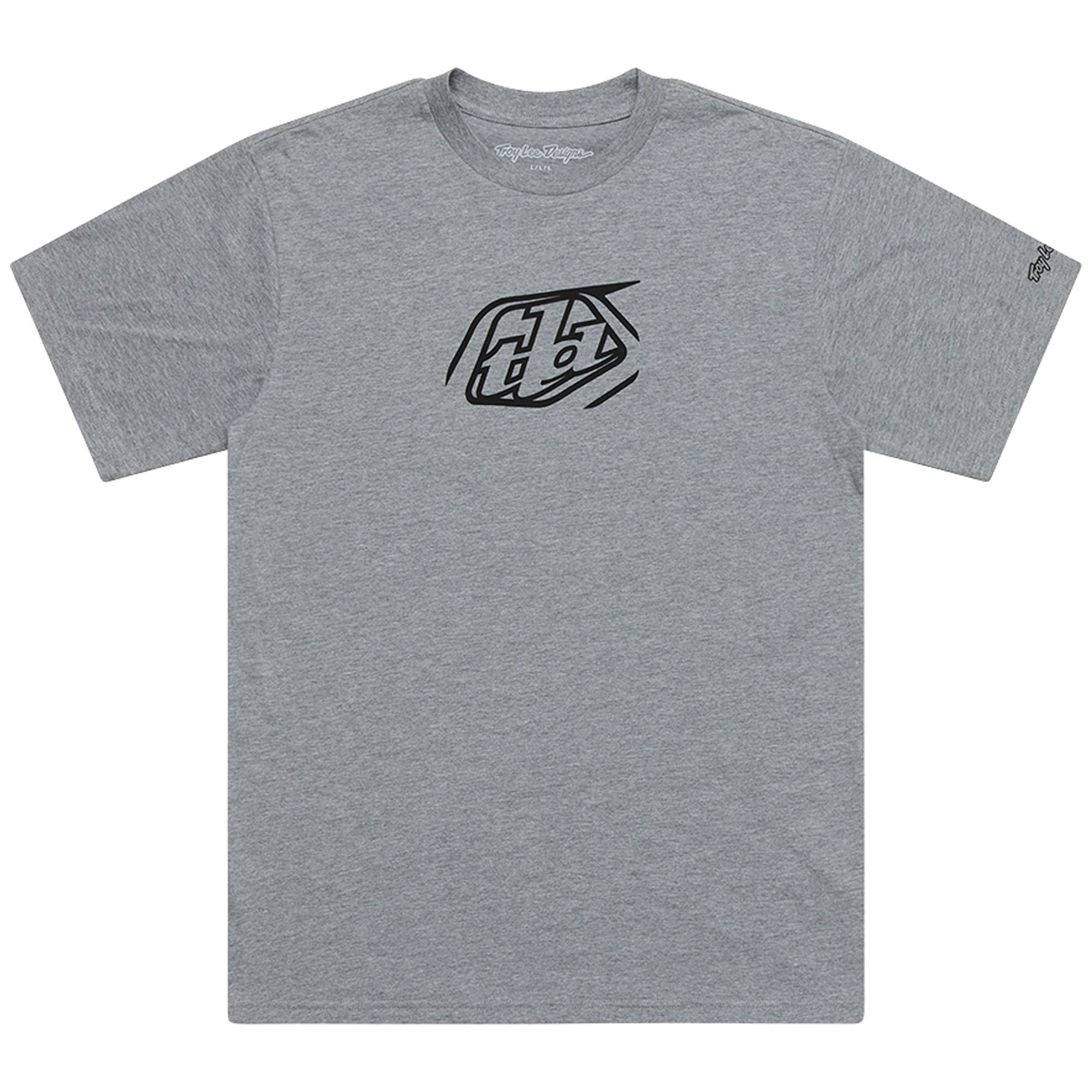 TLD TRIKO S KRÁTKÝM RUKÁVEM BADGE GRAY HEATHER (70156808) 2XL