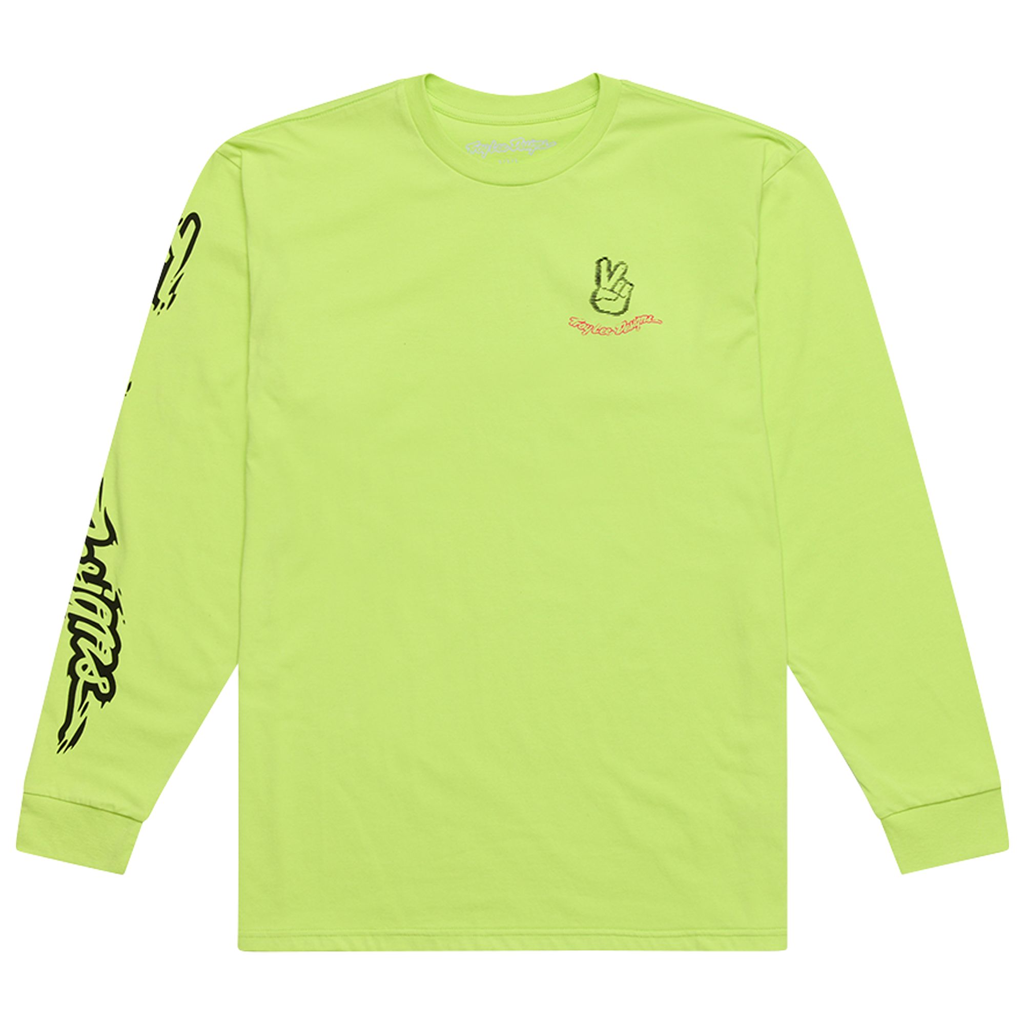 TLD TRIKO S DLOUHÝM RUKÁVEM PEACE OUT GLO YELLOW (72957300) L