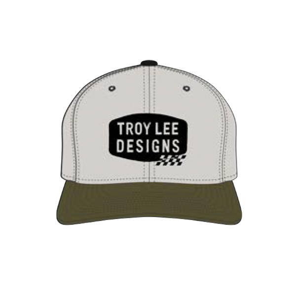 TLD KŠILTOVKA CURVED SNAPBACK STAMP VINTAGE WHITE / OLIVE (76689700)