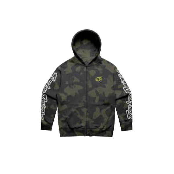 TLD MIKINA SE ZIPEM BRANDED OLIVE CAMO (73069001) M