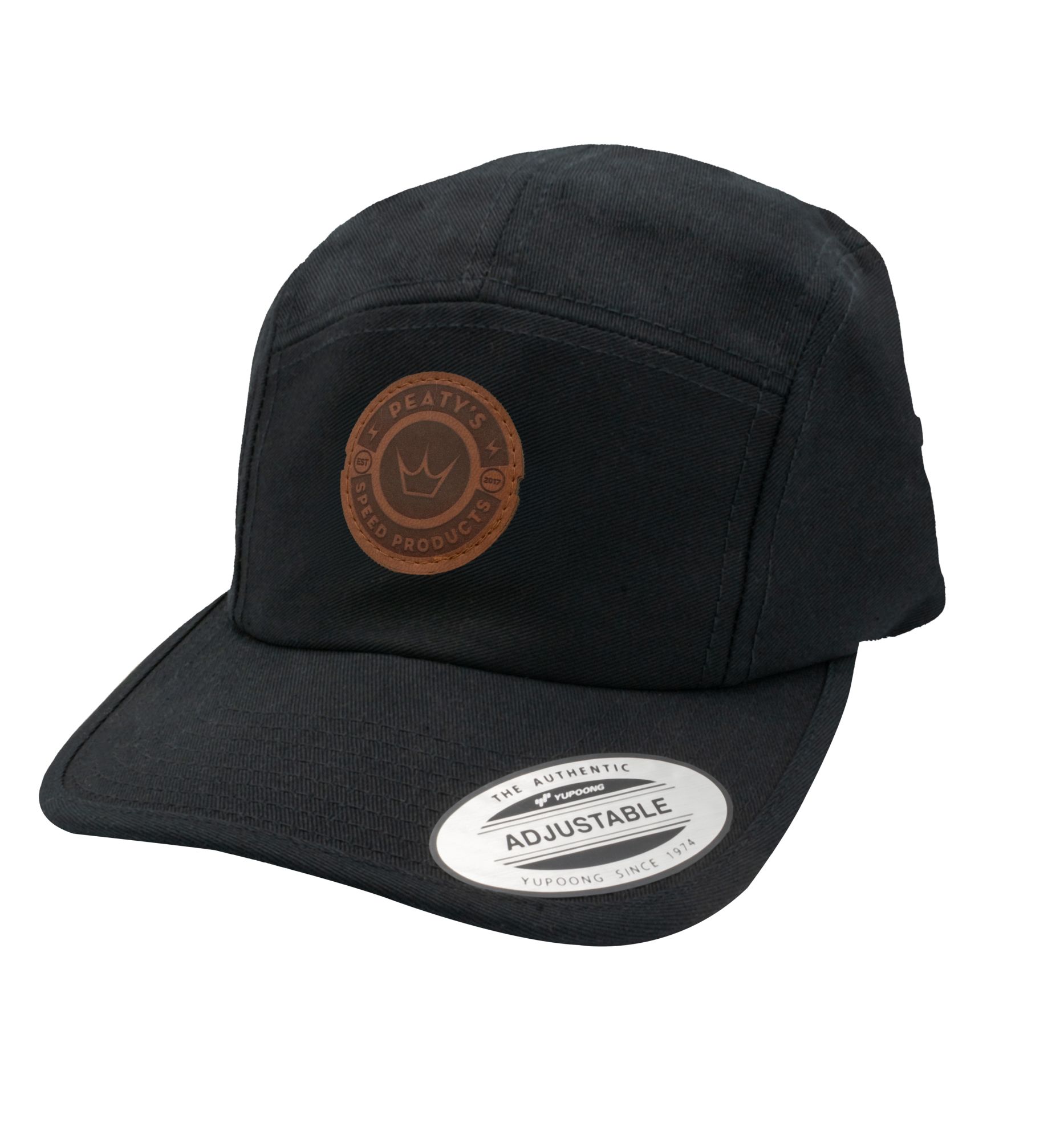 PEATY'S PUBWEAR KŠILTOVKA PUBWEAR 5 PANEL CAP - SPEED PRODUCTS BADGE BLACK (PPW-5PL-SPB-BLK)