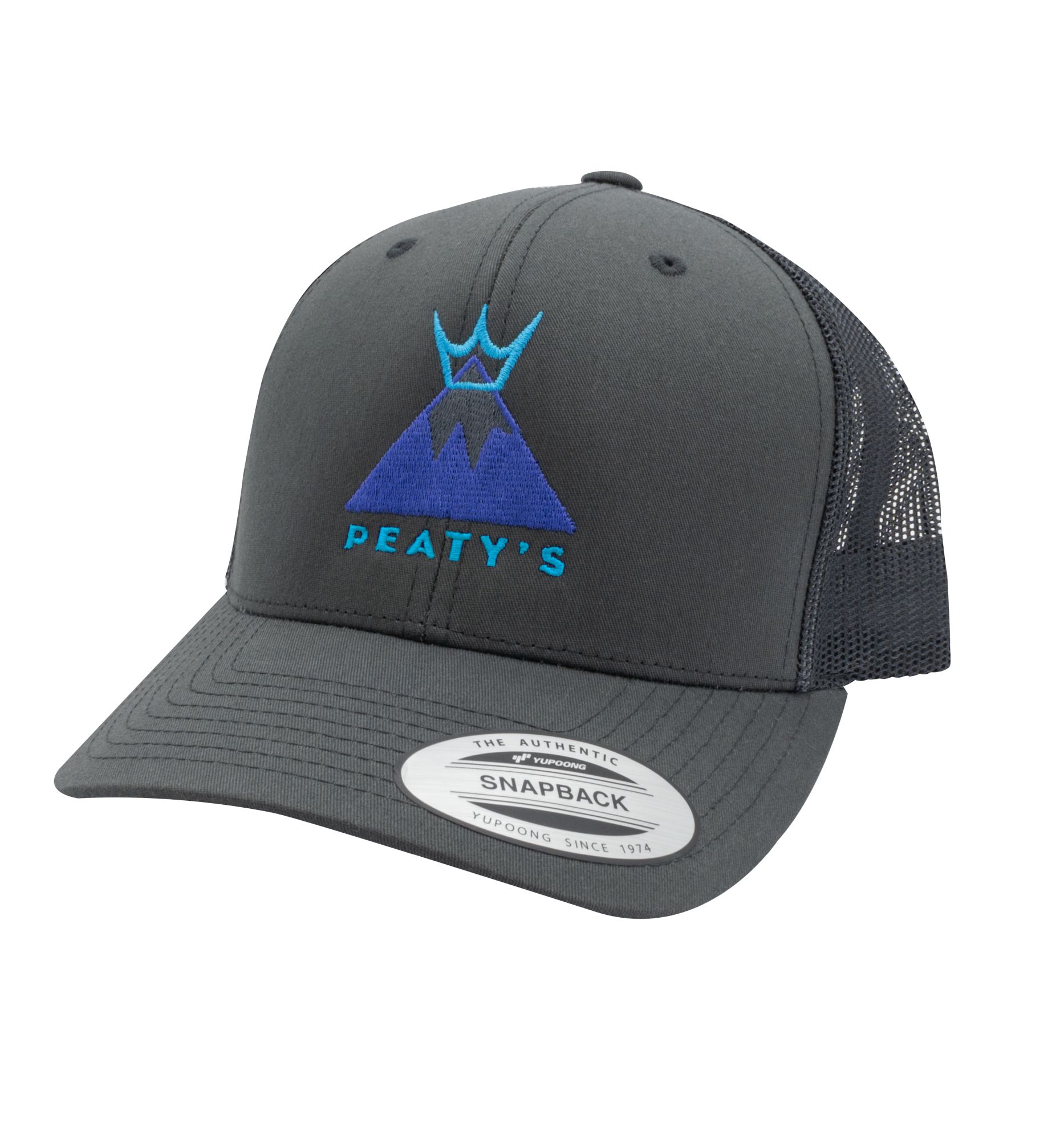 PEATY'S PUBWEAR KŠILTOVKA TRUCKER CAP SUMMIT CHARCOAL (PPW-CAP-SMT-CHR)