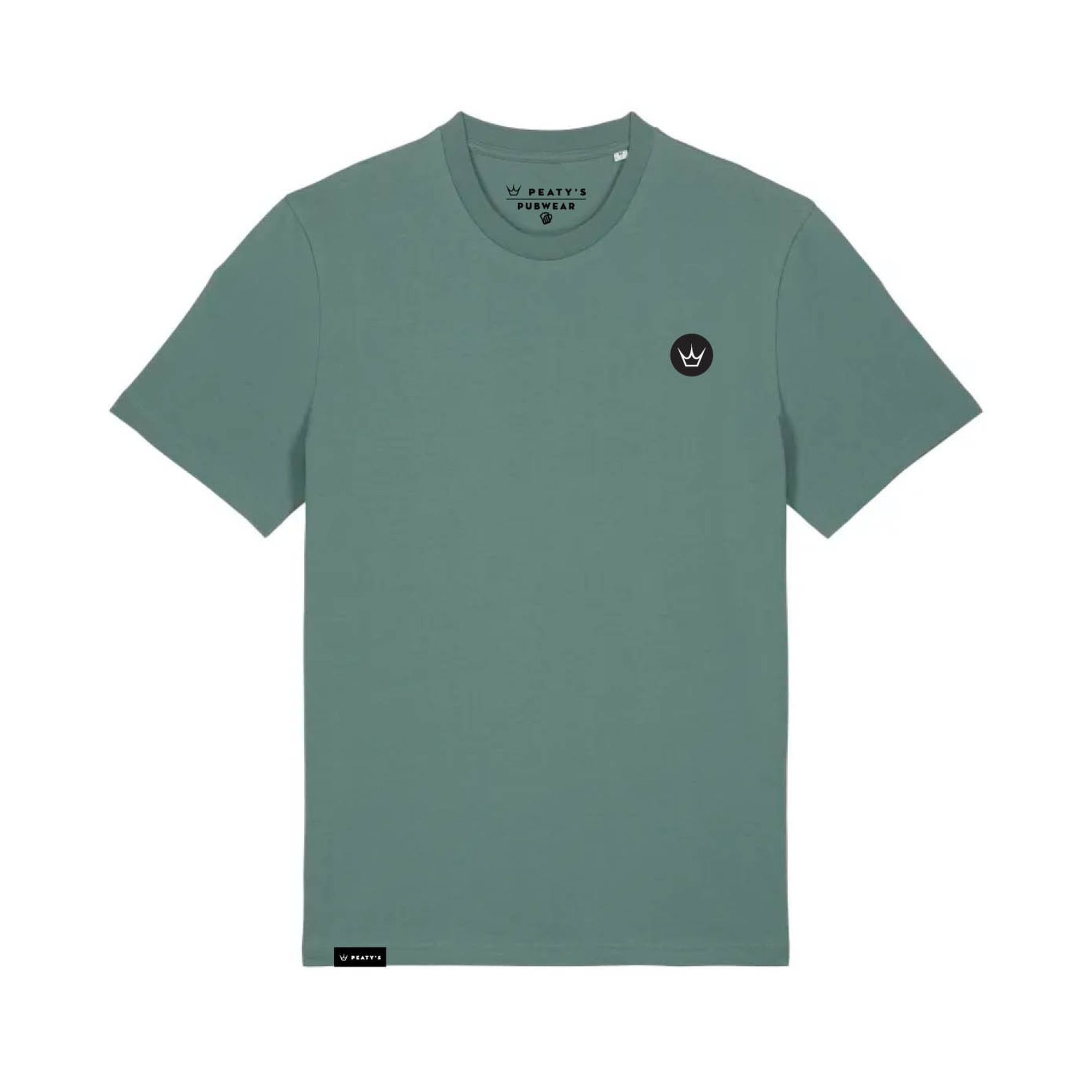 PEATY'S PUBWEAR TRIKO S KRÁTKÝM RUKÁVEM EMBROIDERED CROWN GREEN BAY (PPW-25-TEE-CWN-GBY) L
