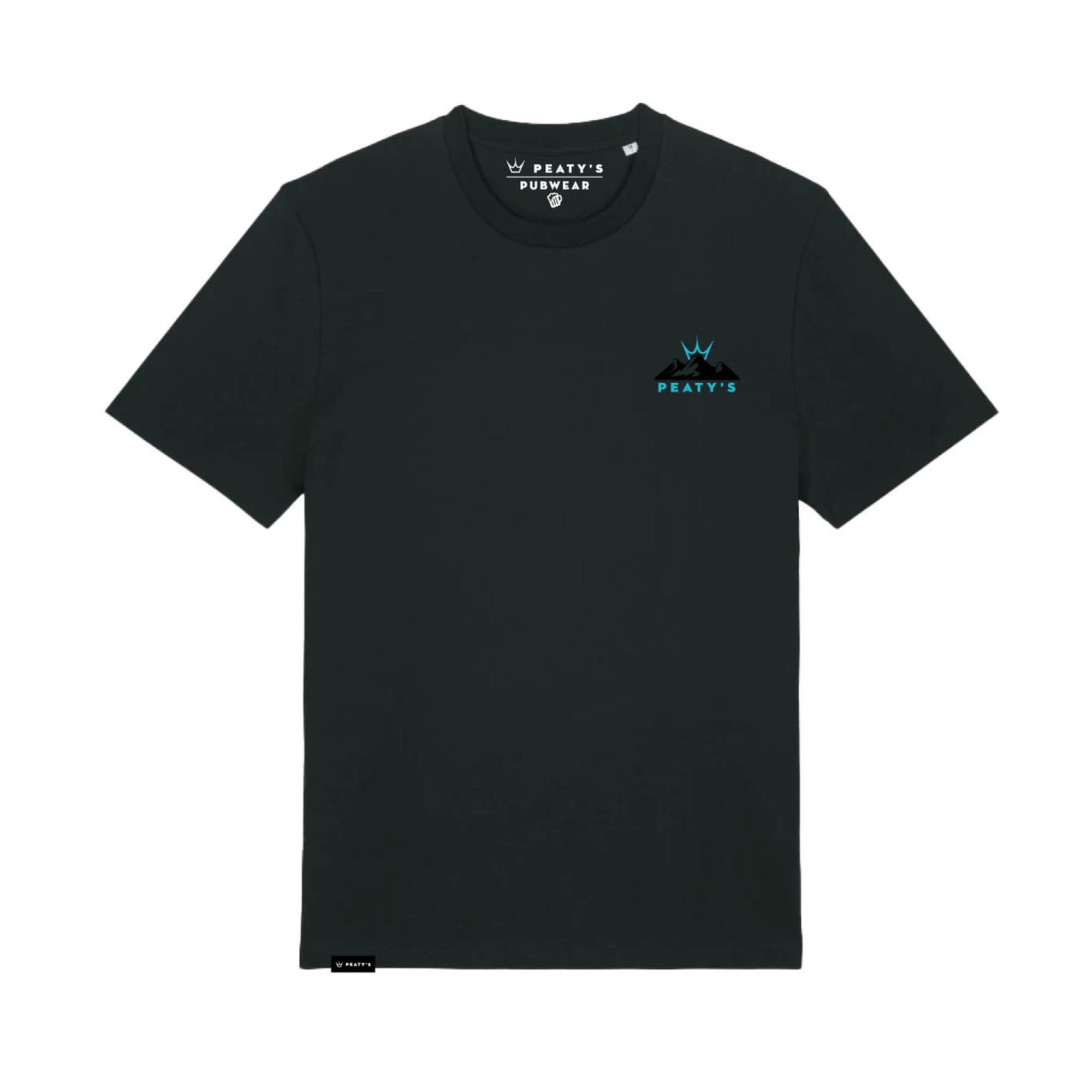 PEATY'S PUBWEAR TRIKO S KRÁTKÝM RUKÁVEM SUNRISE BLACK (PPW-25-TEE-RZE-BLK) L