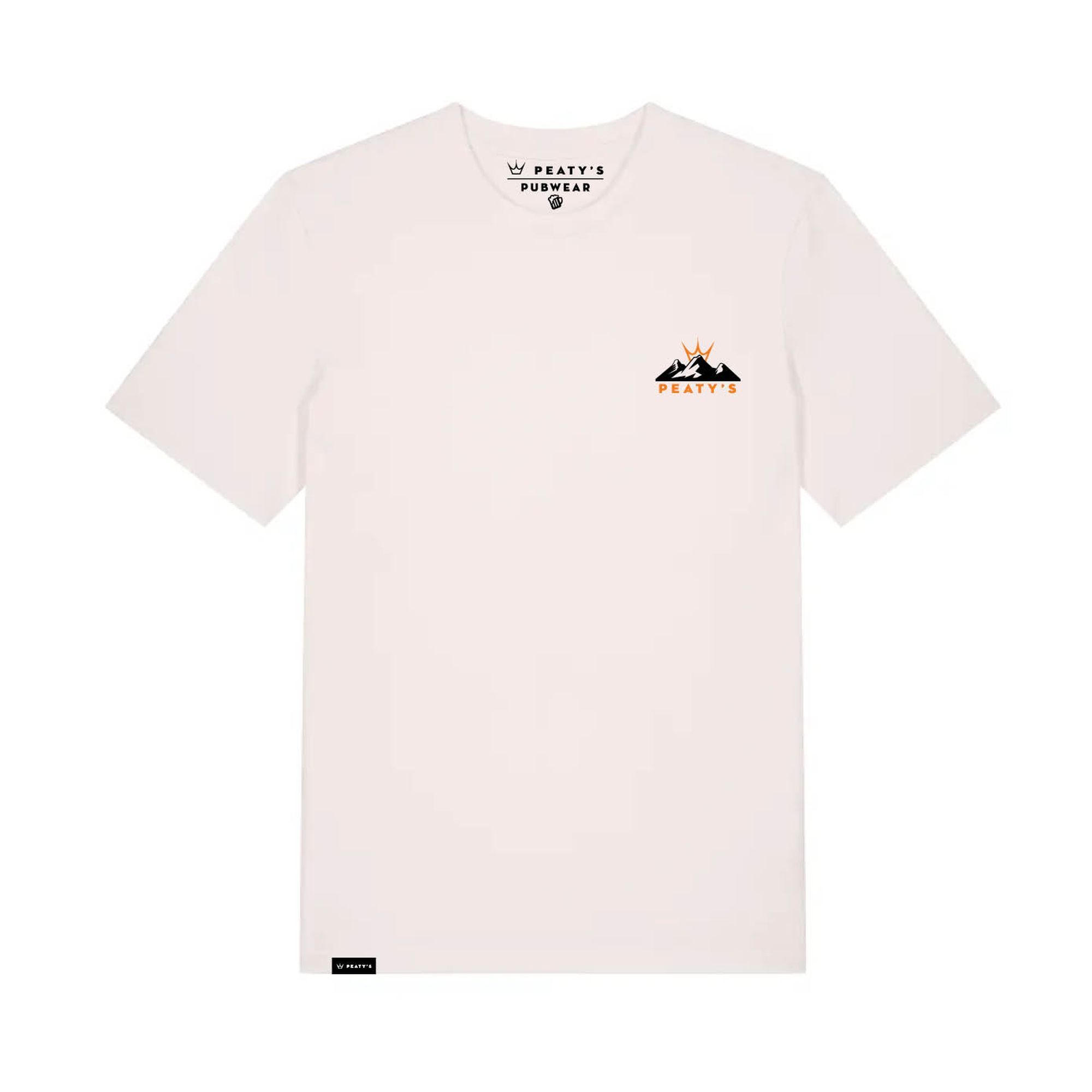 PEATY'S PUBWEAR TRIKO S KRÁTKÝM RUKÁVEM SUNSET VINTAGE WHITE (PPW-25-TEE-SET-WHT) S