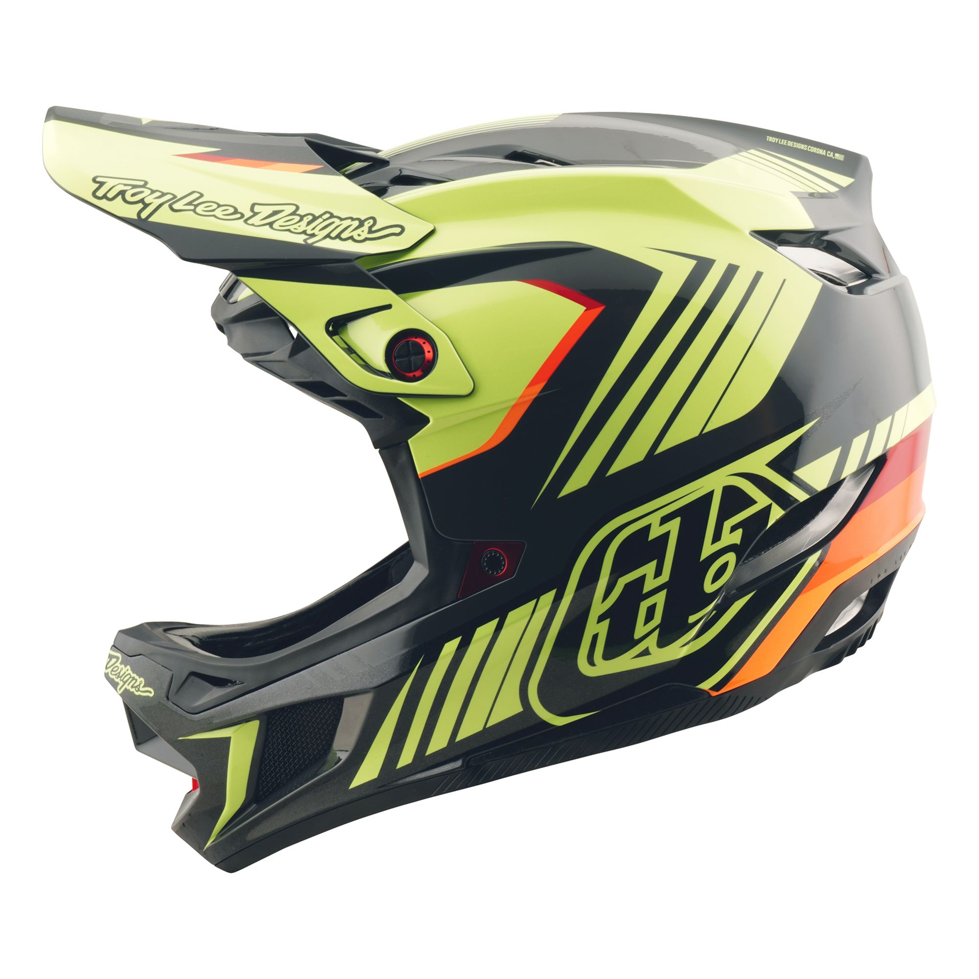TLD HELMA D4 POLYACRYLITE QUALIFIER BLACK / YELLOW (17455900) XL