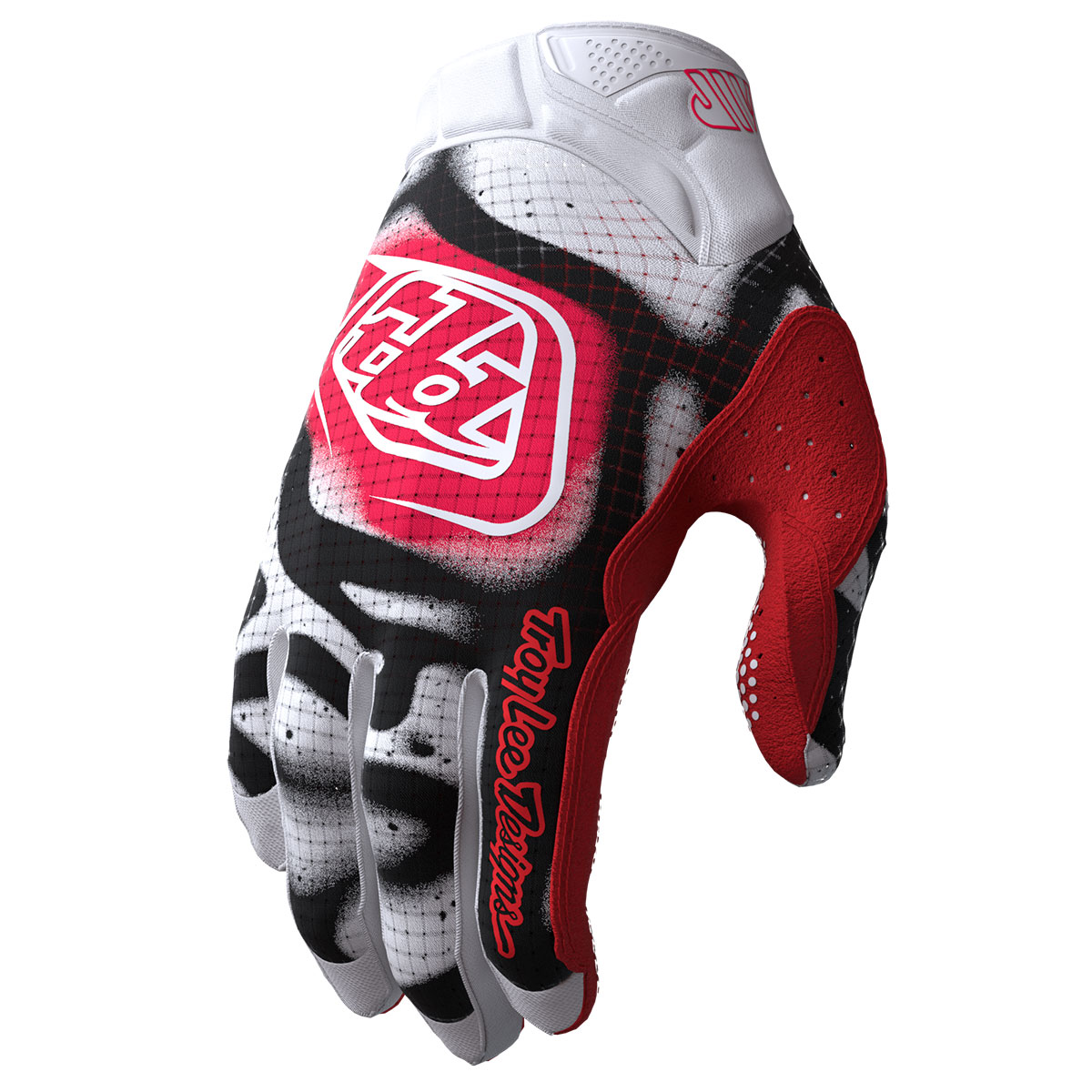 TLD DĚTSKÉ RUKAVICE AIR GLOVE MEMBRANE WHITE / INFRA RED (44777000) XS