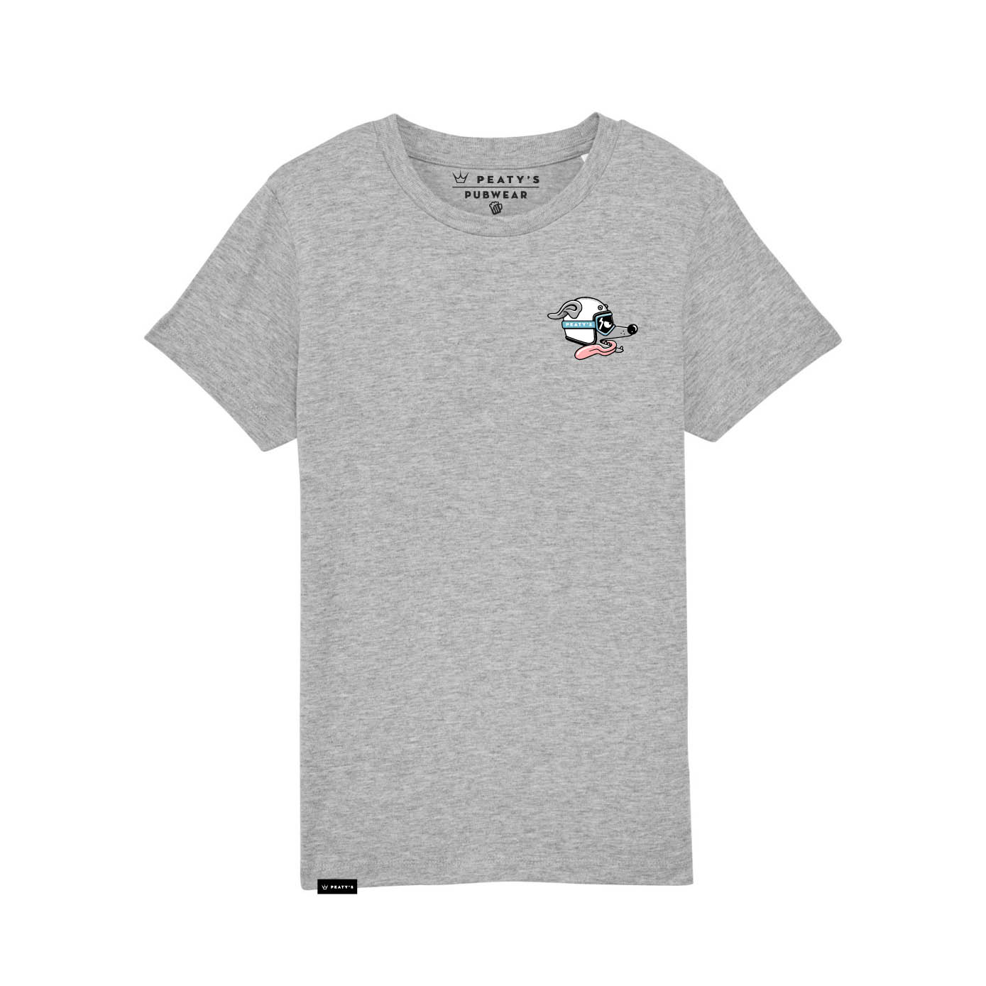 PEATY'S KIDSWEAR TRIKO S KRÁTKÝM RUKÁVEM - CAN CAN / GREY  7-8y