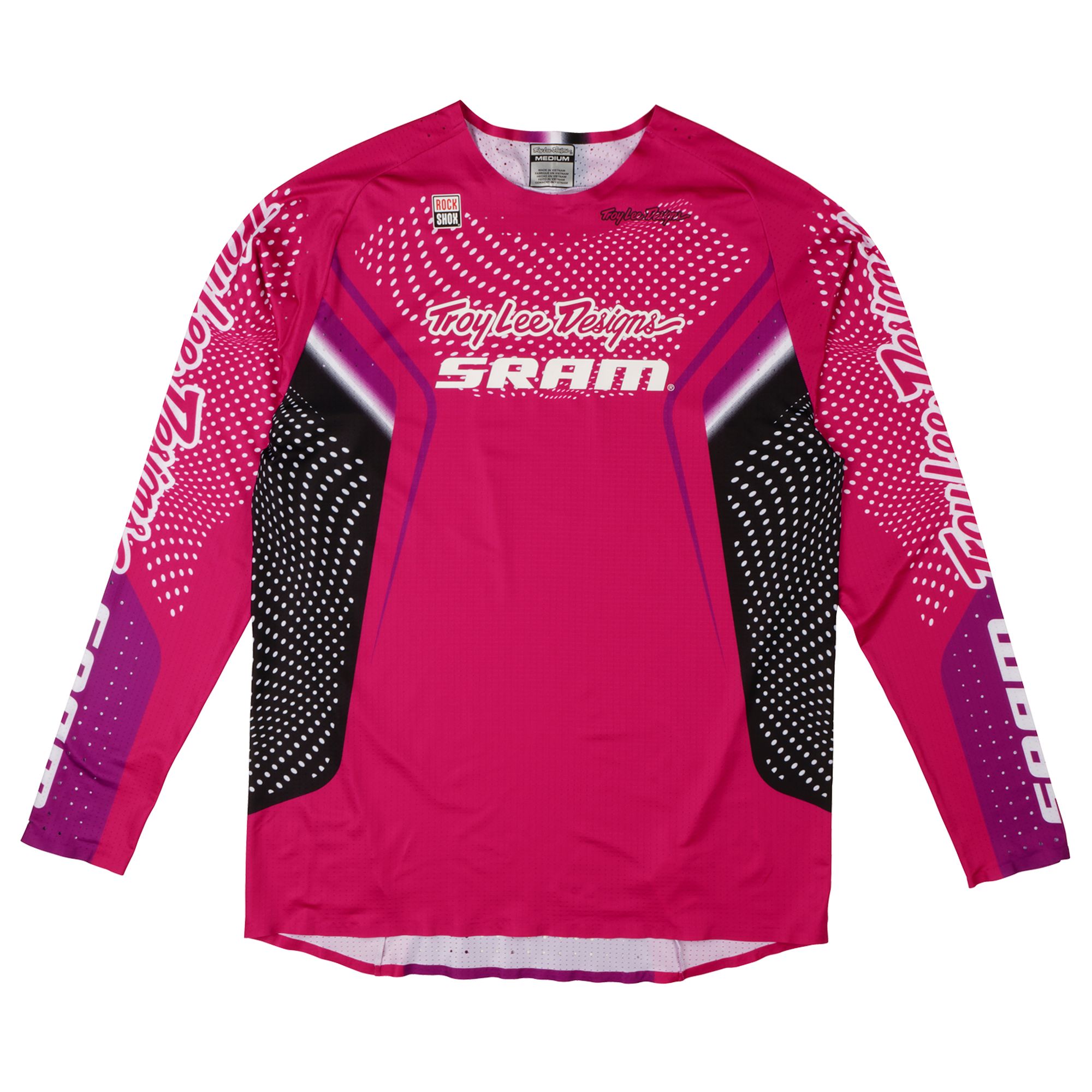 TLD DRES S DLOUHÝM RUKÁVEM SPRINT ULTRA TROY LEE DESIGNS X SRAM RADIOSCAPE FUSCHIA  2XL