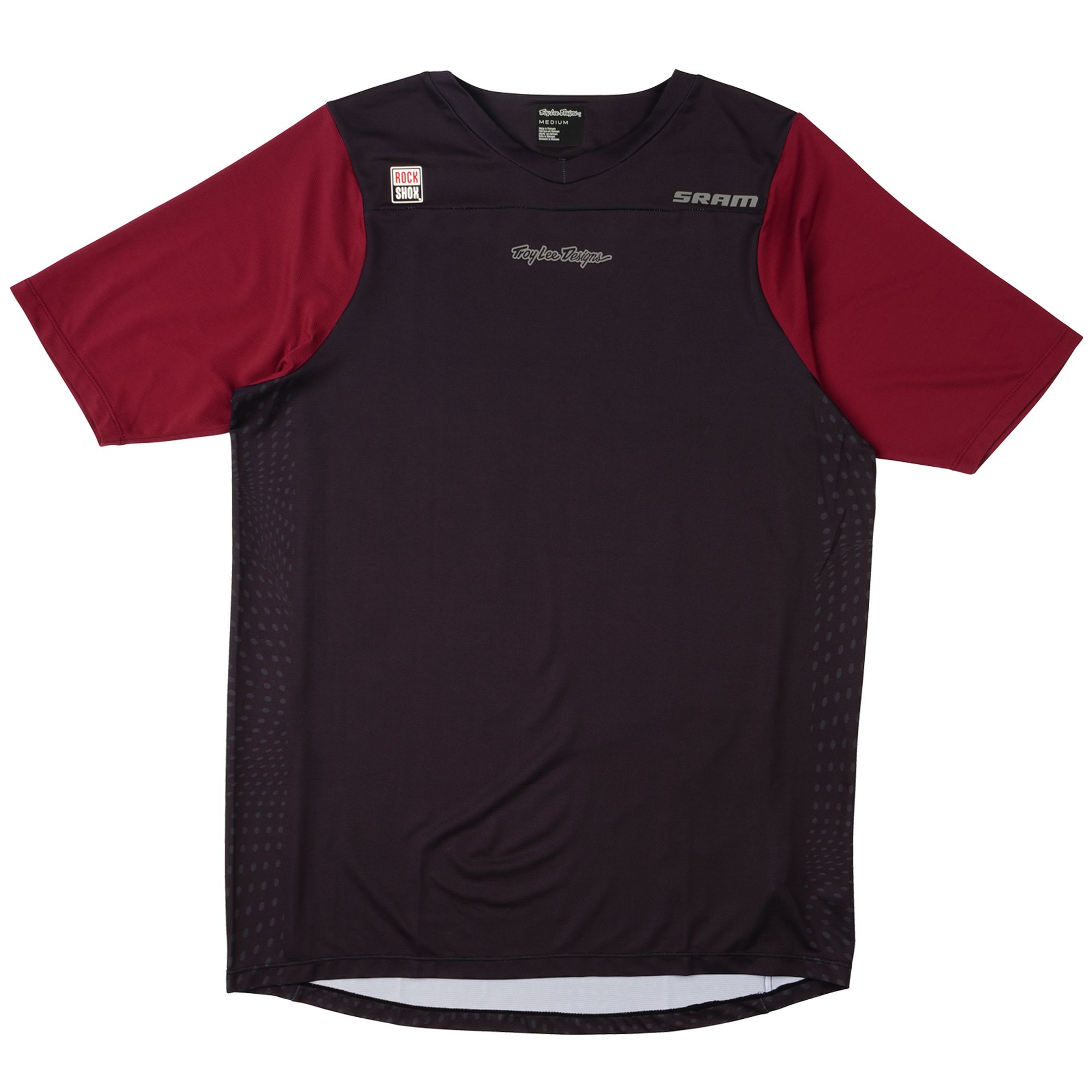 TLD DRES S KRÁTKÝM RUKÁVEM SKYLINE TROY LEE DESIGNS X SRAM RADIOSCAPE BLK / BERRY  M
