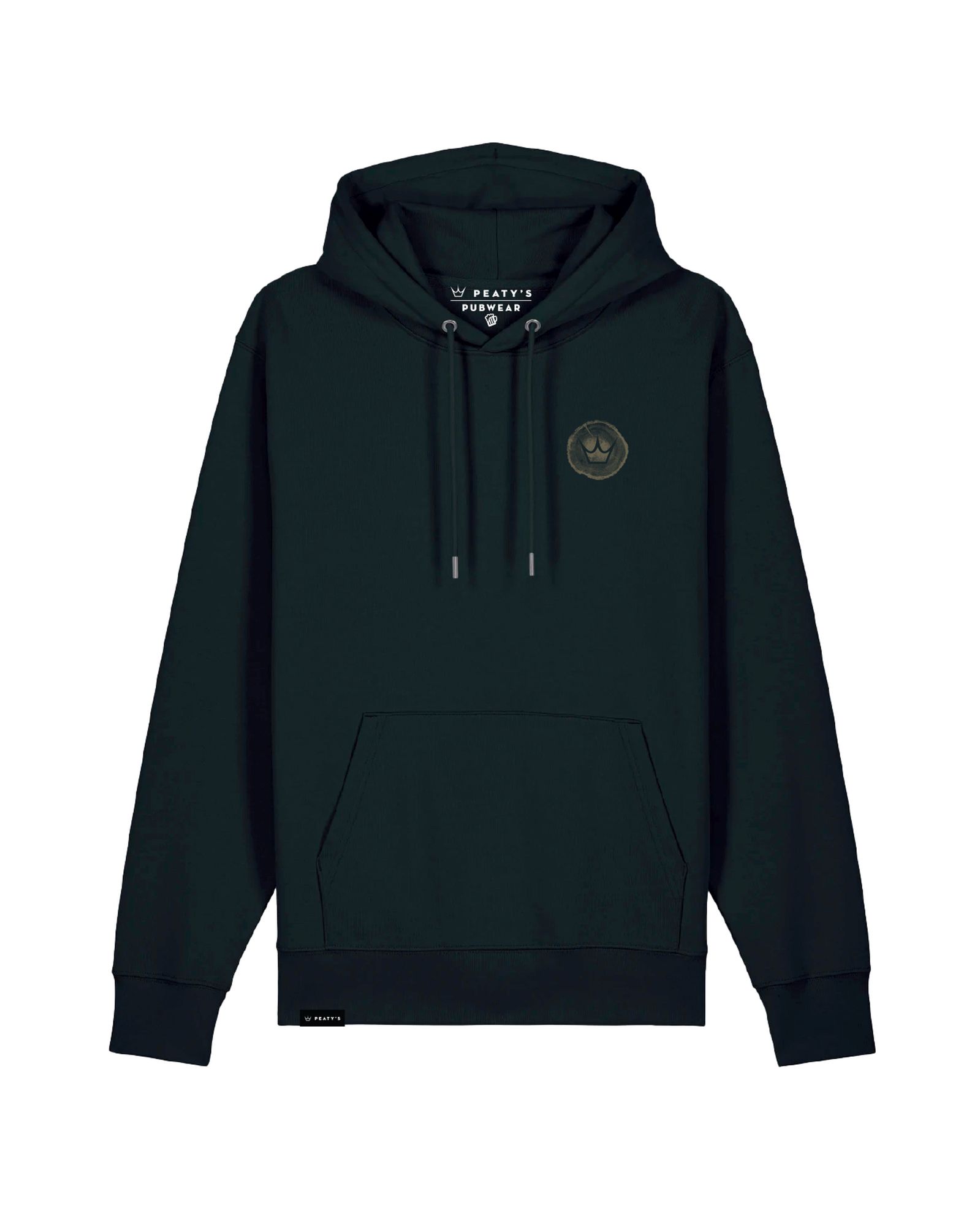 PEATY'S PUBWEAR MIKINA S KAPUCÍ TRAIL BUILD CREW / BLACK  M