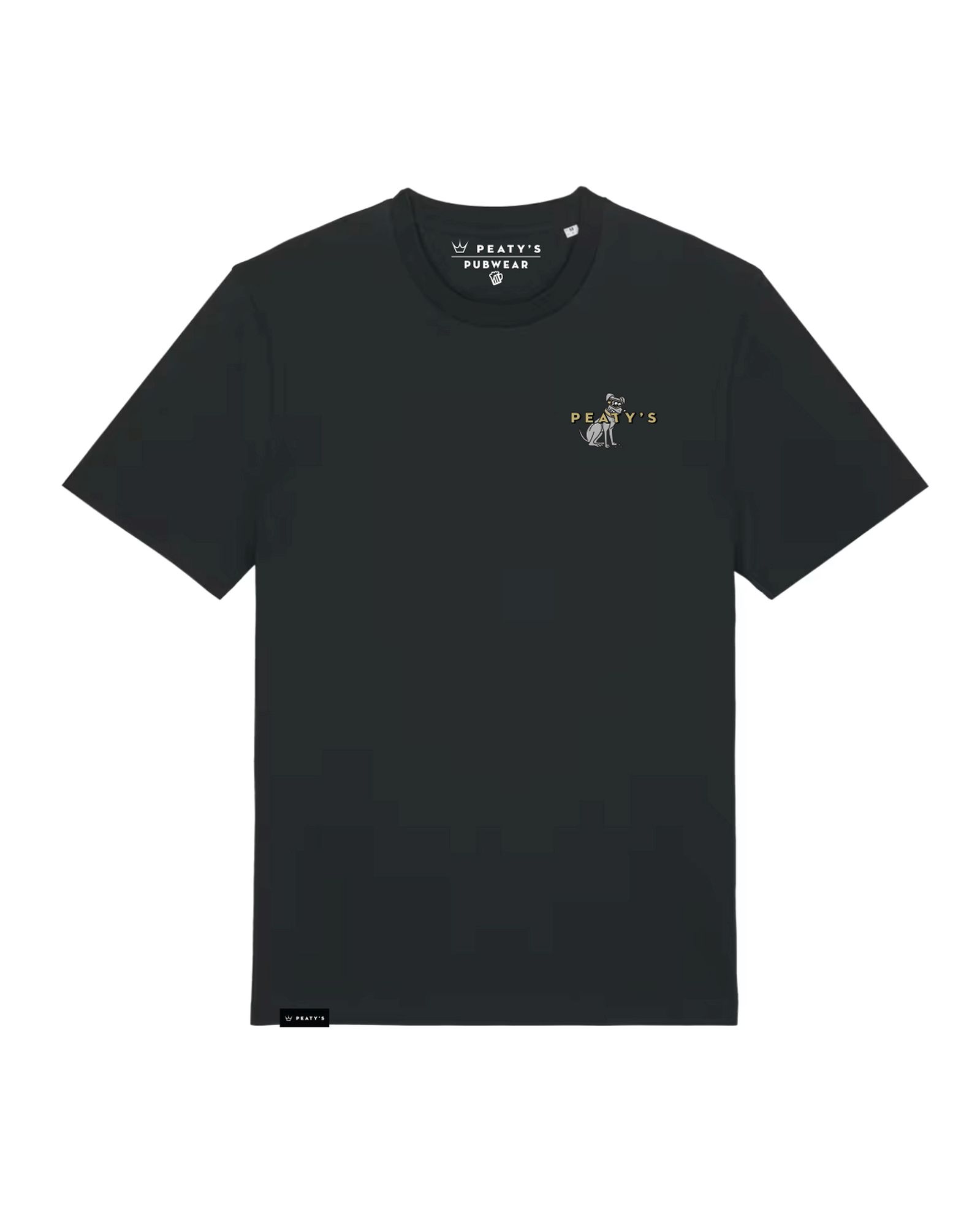 PEATY'S PUBWEAR TRIKO S KRÁTKÝM RUKÁVEM SUPERDOG / BLACK  S