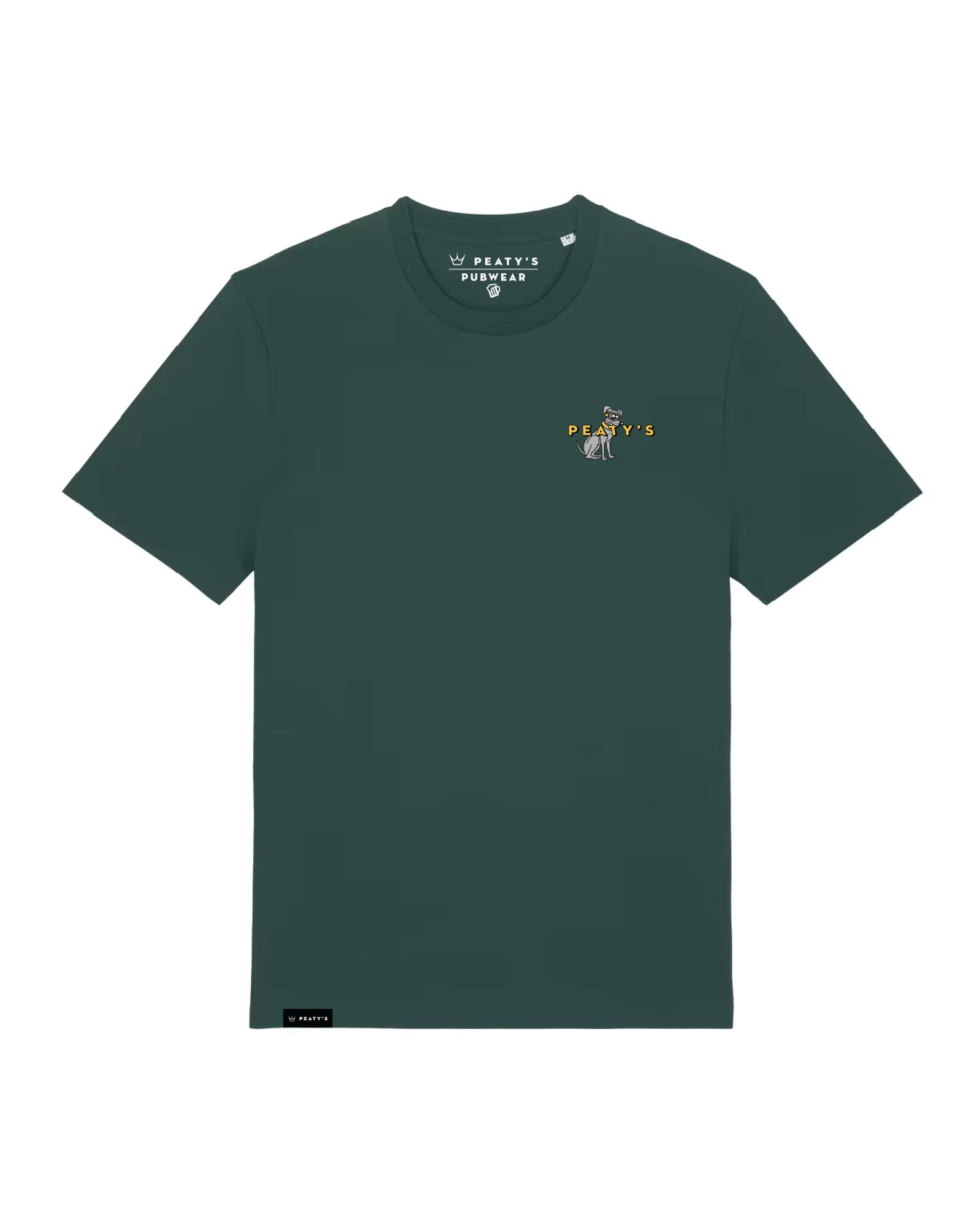 PEATY'S PUBWEAR TRIKO S KRÁTKÝM RUKÁVEM SUPERDOG / GLAZED GREEN  XL